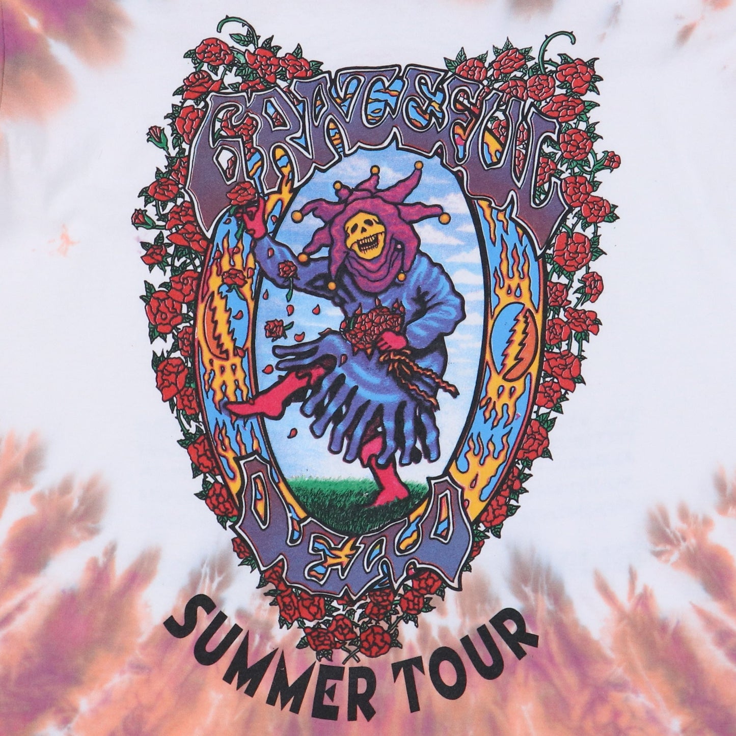 1995 Grateful Dead Summer Tour Tie Dye Shirt Style005
