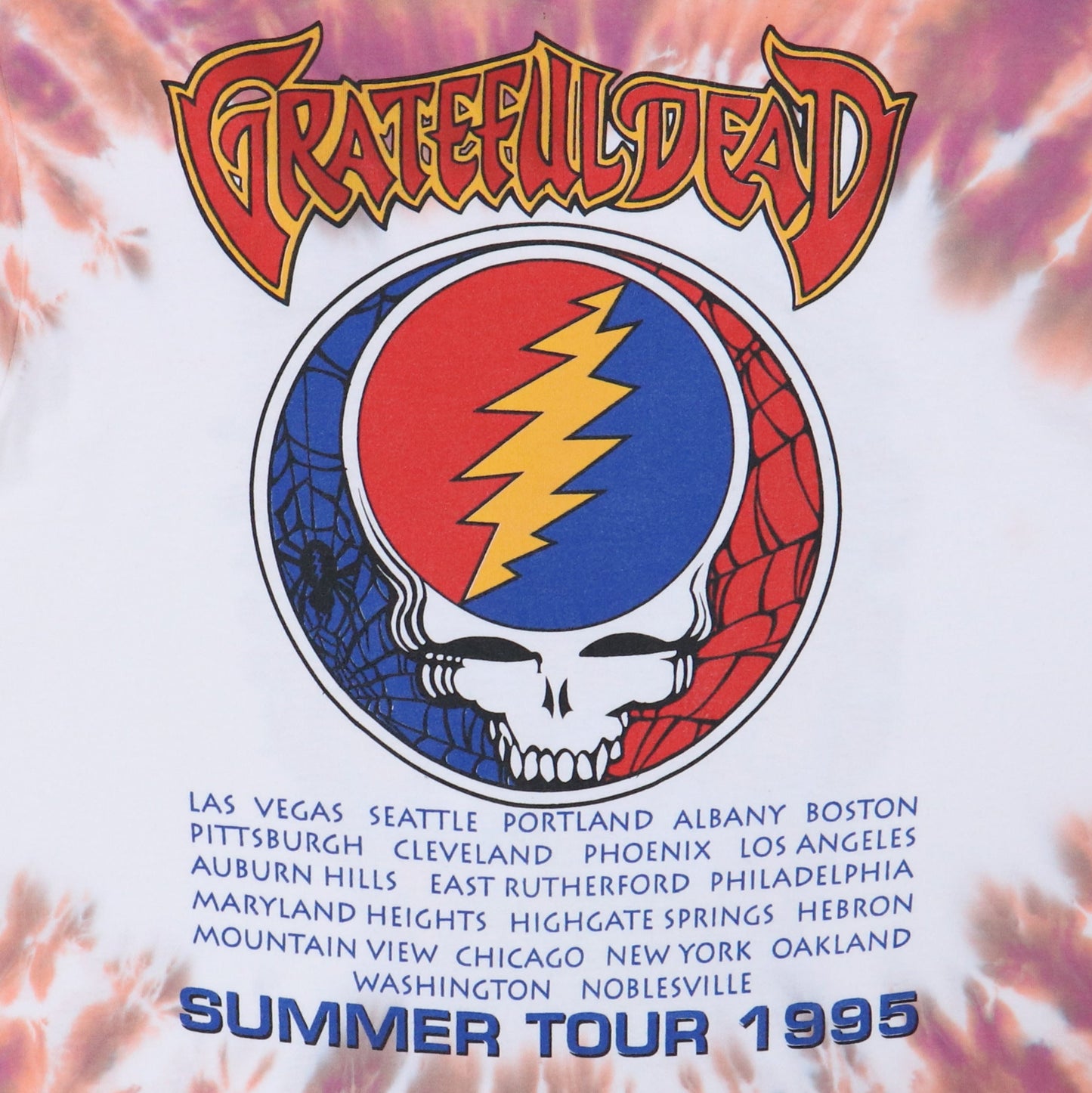 1995 Grateful Dead Summer Tour Tie Dye Shirt Style005