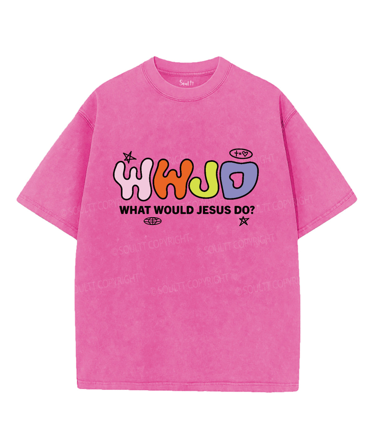 What Would Jesus Do Washed Christian T-shirt Hoodie, Sweatshirt | CiraTrend.com (Image 3)