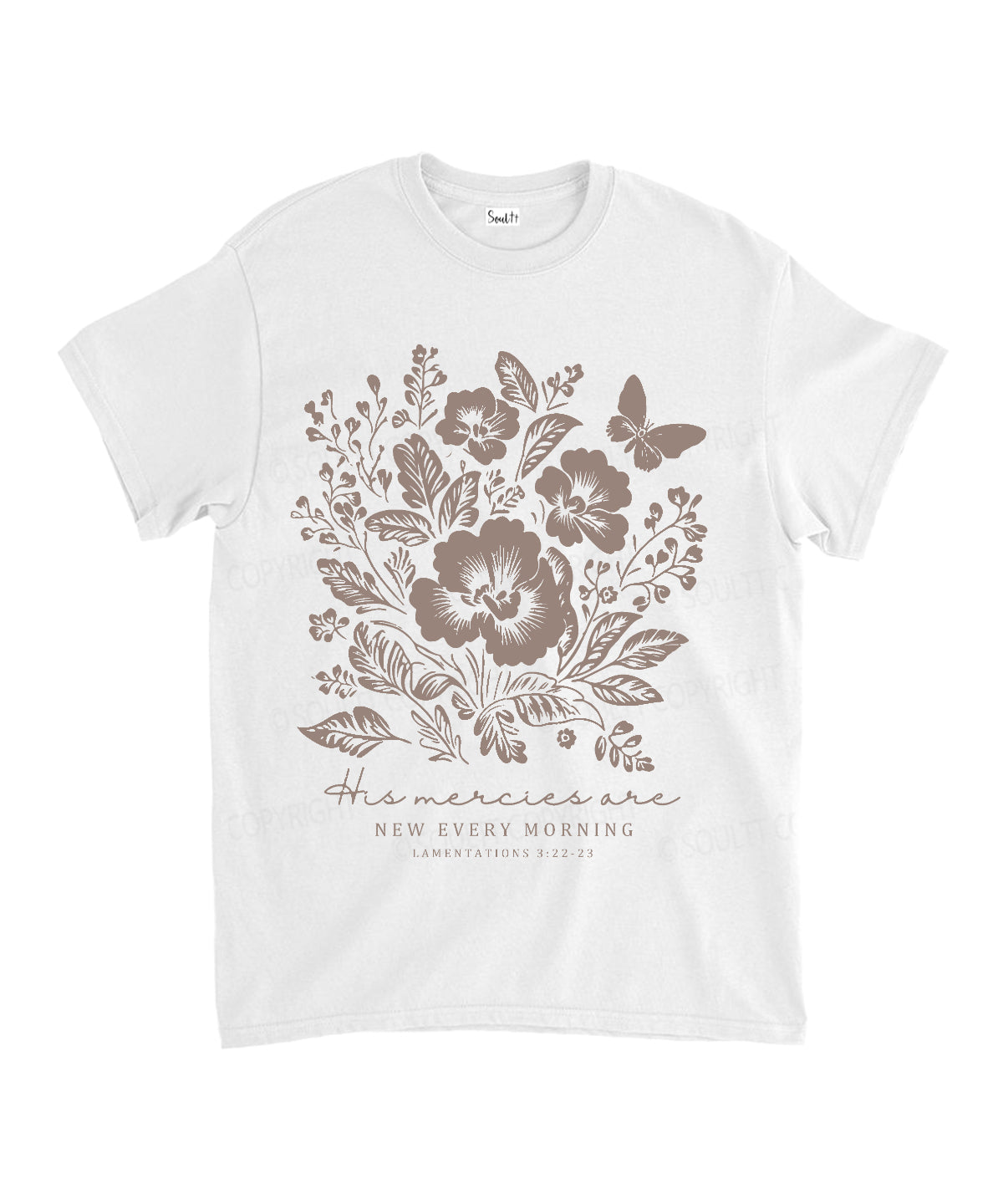 His Mercies Are New Every Morning Unisex Cotton Christian T-Shirt Hoodie, Sweatshirt | CiraTrend.com (Image 2)