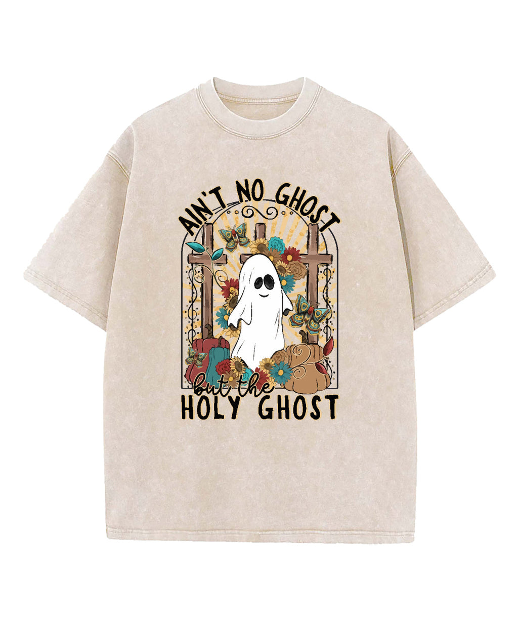 Ain't No Ghost Holy Ghost Washed Christian T-shirt Hoodie, Sweatshirt | CiraTrend.com (Image 1)