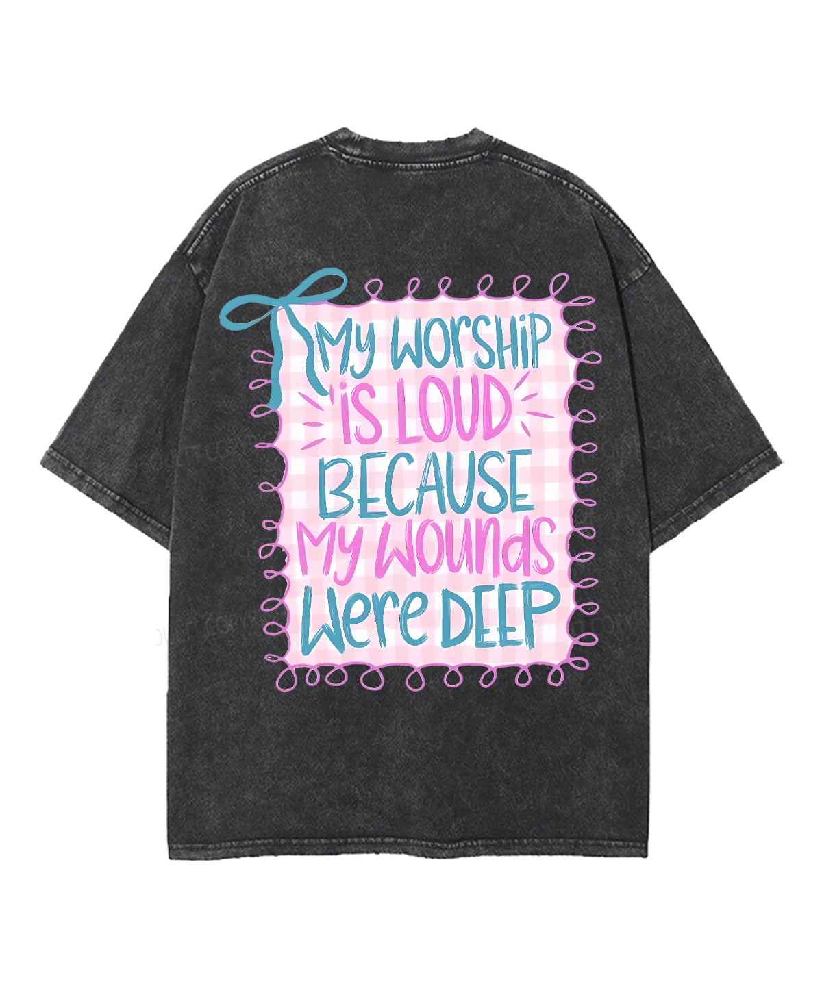 My Wounds Were Deep Double Sided Unisex Washed Christian T-shirt Hoodie, Sweatshirt | CiraTrend.com (Image 2)