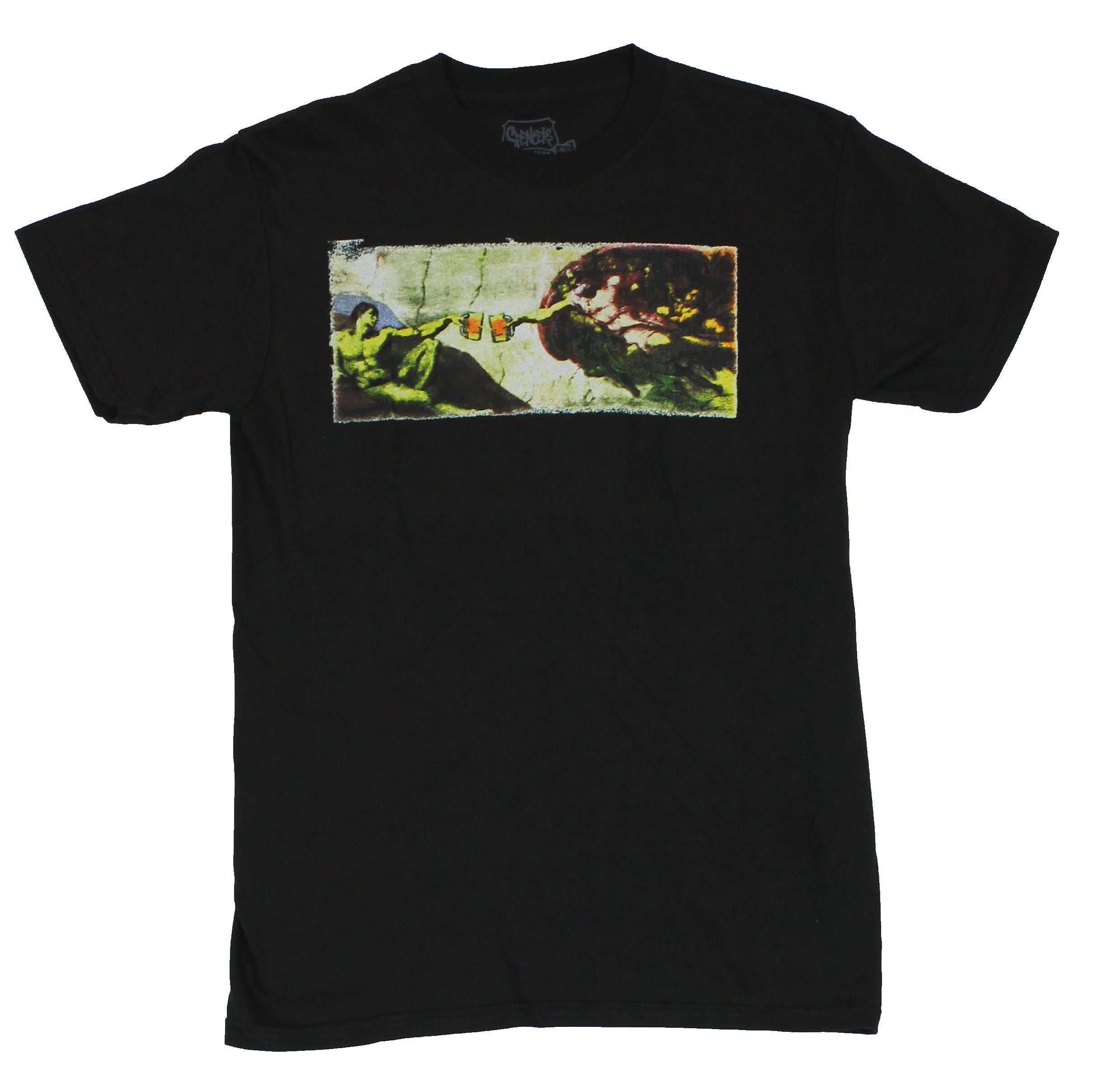 Creation Adam Paraody God Adam Enjoying Some Brews T-Shirts, Hoodie, Sweatshirt