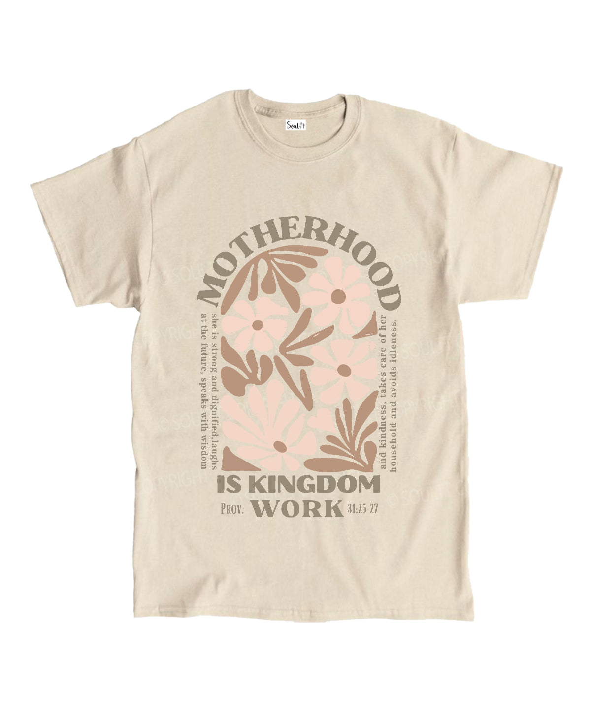 Motherhood Is Kingdom Work Unisex Cotton Christian T-Shirt Hoodie, Sweatshirt | CiraTrend.com (Image 4)