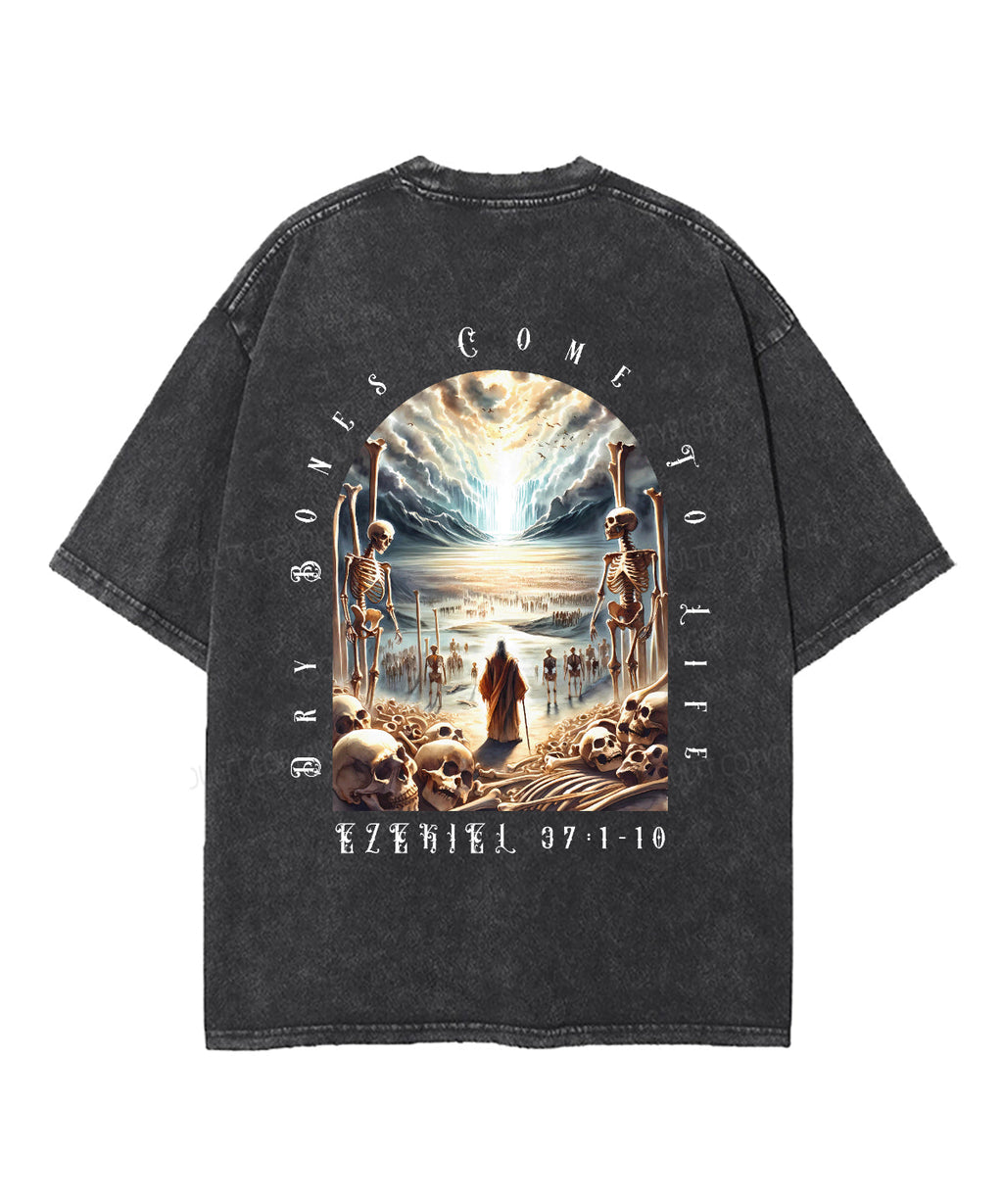 Dry Bones Come To Life Double Sided Unisex Washed Christian T-shirt Style002 Hoodie, Sweatshirt | CiraTrend.com (Image 3)