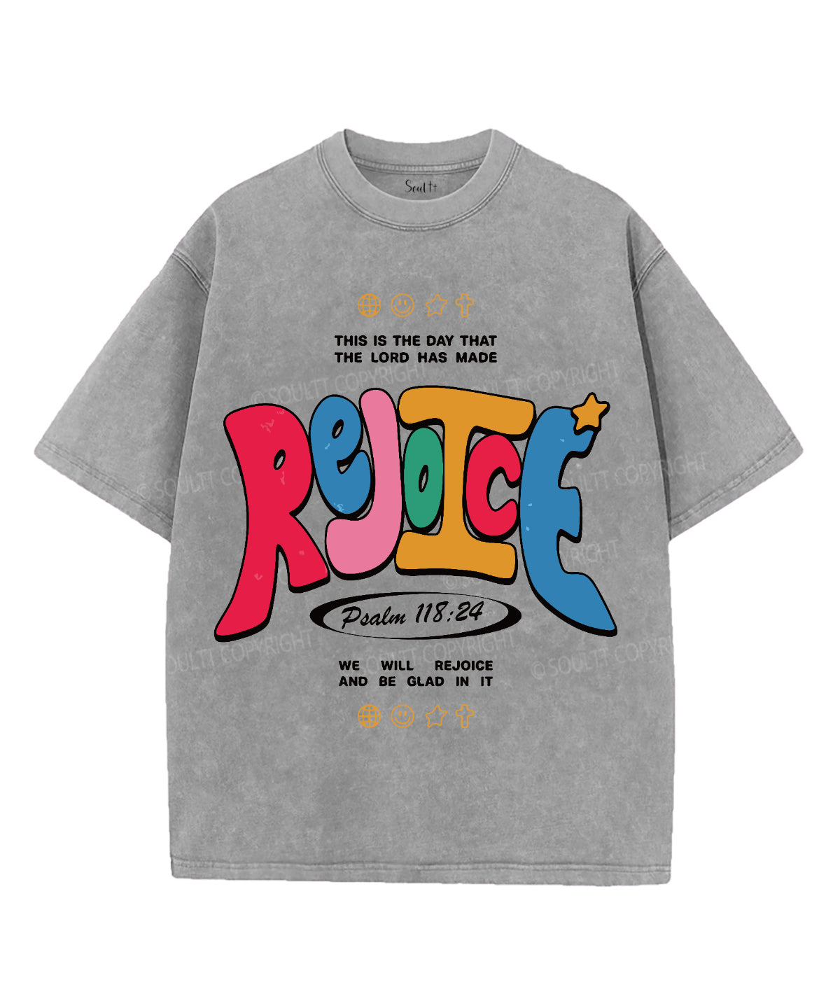 We Will Rejoice Washed Christian T-shirt Hoodie, Sweatshirt | CiraTrend.com (Image 4)