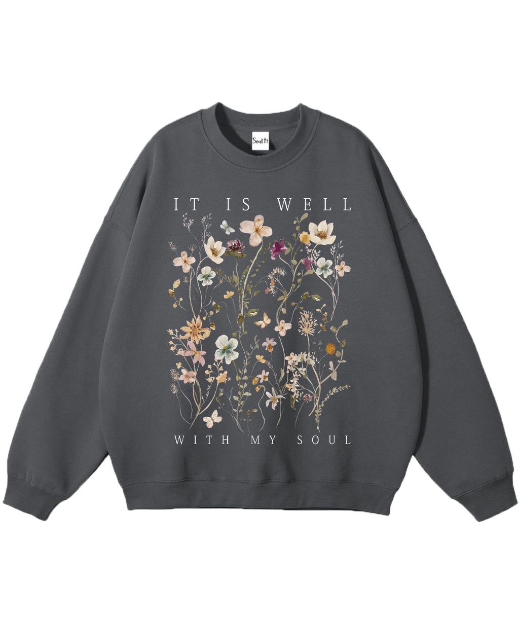 It Is Well With My Soul Cotton Christian Sweatshirt Style002 T-Shirts, Hoodie | CiraTrend.com (Image 3)