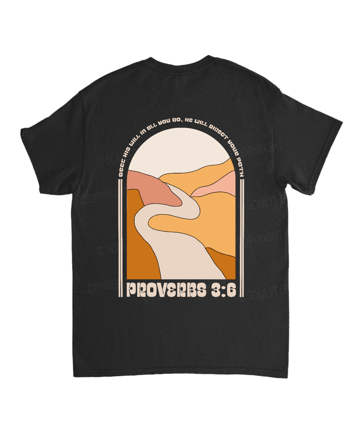 He Will Direct Your Path Double Sided Cotton Christian T-Shirts, Hoodie, Sweatshirt