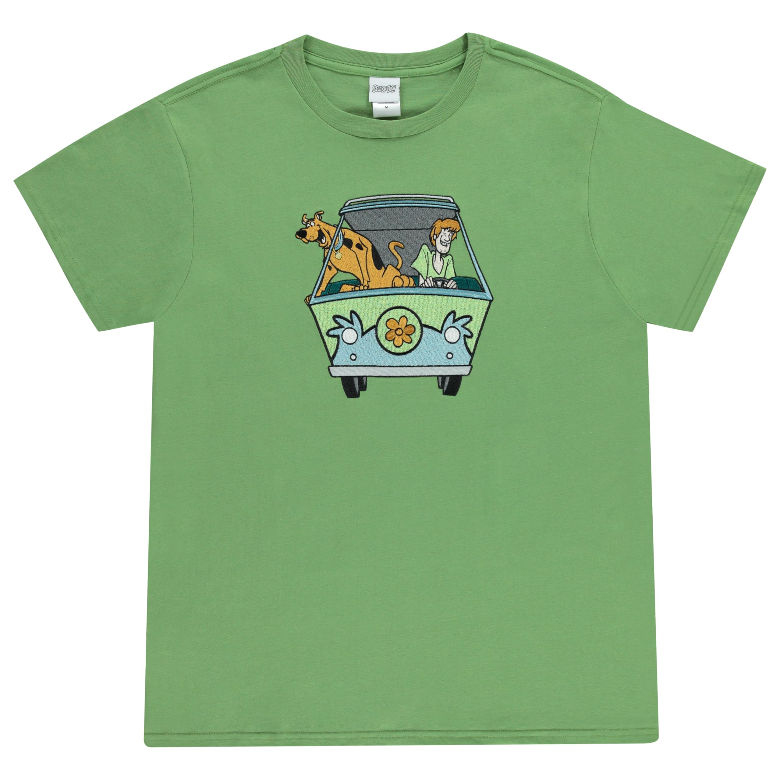 Scooby-Doo Mens Throwback Shirt, Shaggy, Velma Tee - Classic Front and Back Rubber Patch T-Shirt Hoodie, Sweatshirt (Image 1)