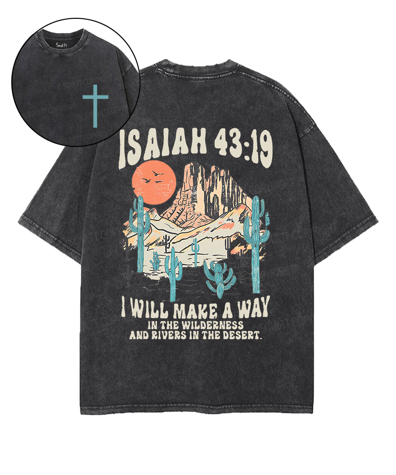 I Will Make Way Double Sided Washed Christian T-Shirts, Hoodie, Sweatshirt