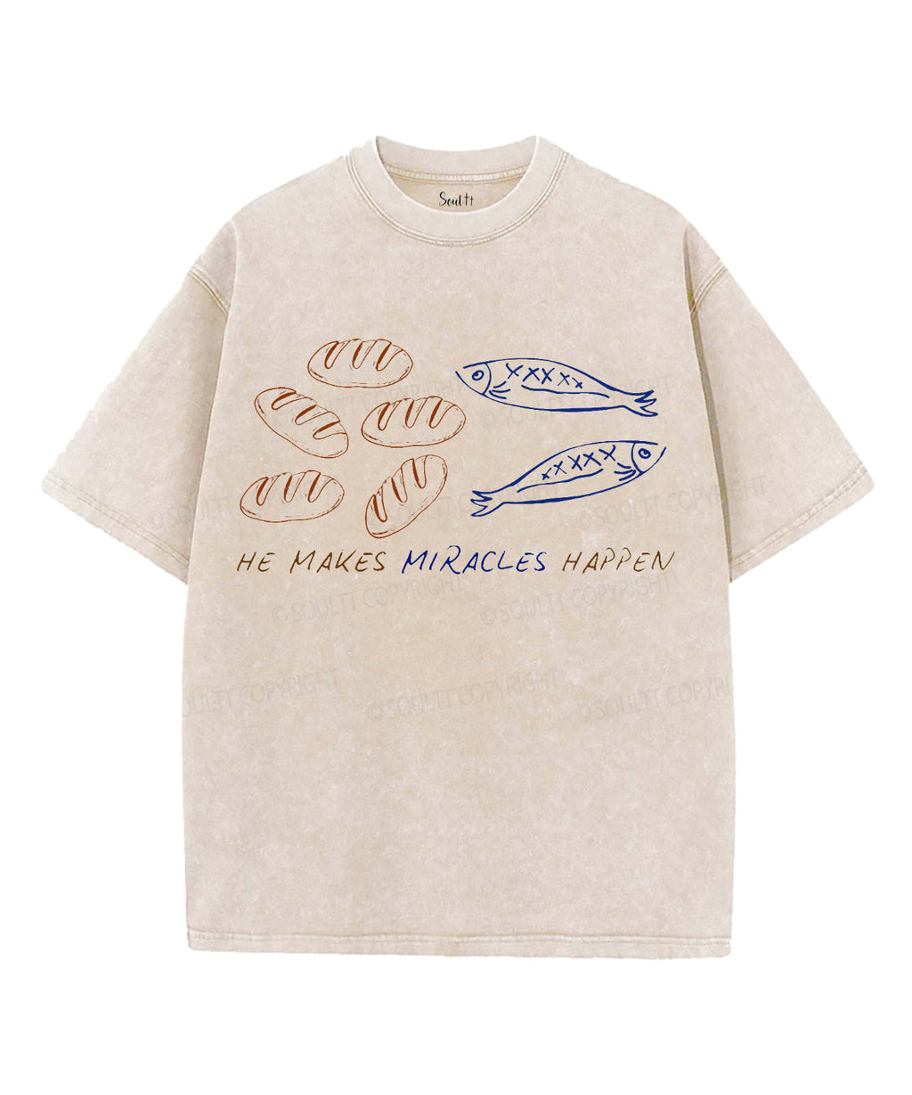 Fish And Bread Unisex Washed Christian T-shirt Hoodie, Sweatshirt | CiraTrend.com (Image 2)