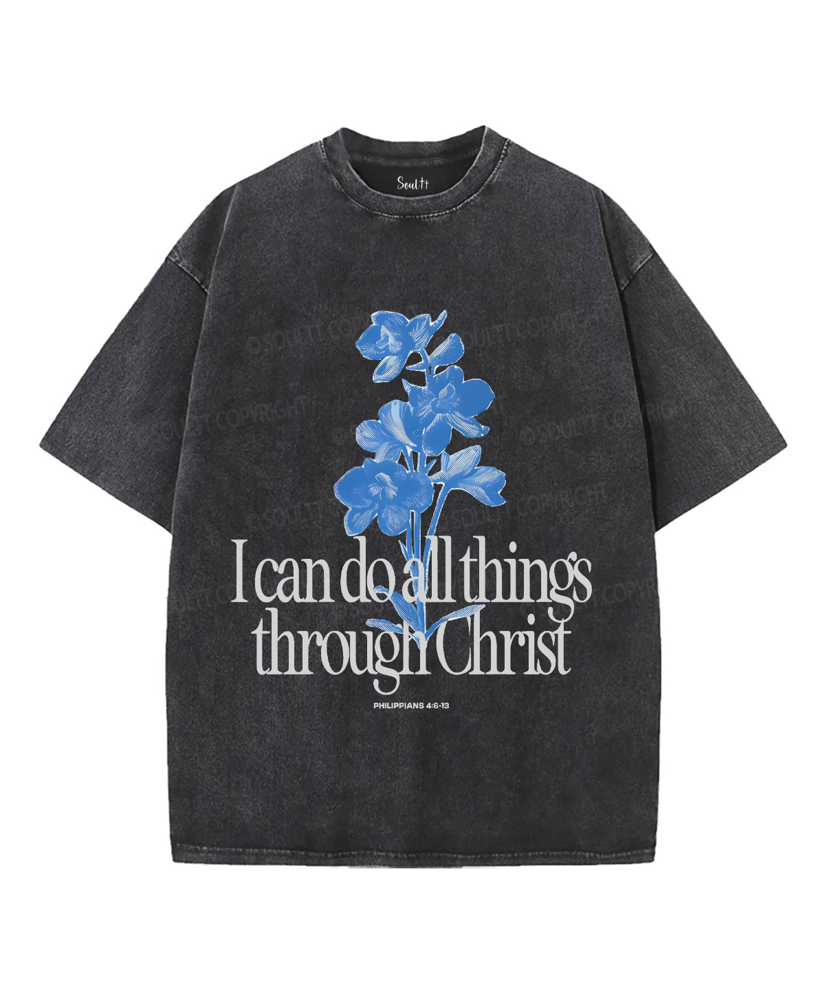 I Can Do All Things Unisex Washed Christian T-shirt Style002 Hoodie, Sweatshirt | CiraTrend.com (Image 2)