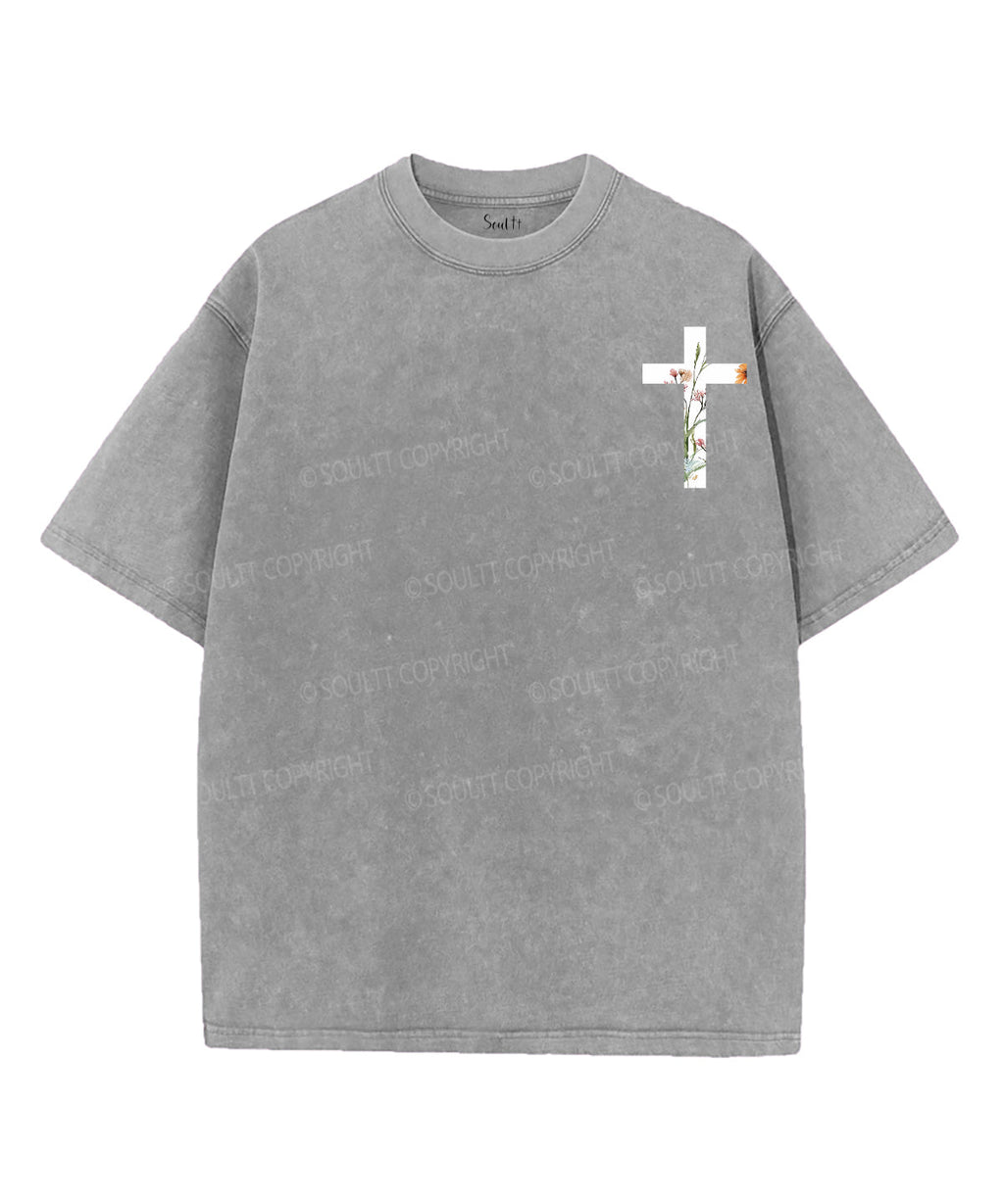 We Will Serve The Lord Double Sided Unisex Washed Christian T-shirt Hoodie, Sweatshirt | CiraTrend.com (Image 4)