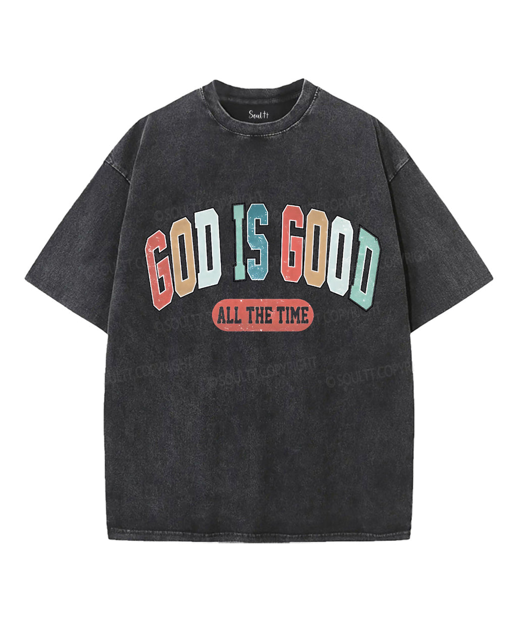 God Is Good Unisex Washed Christian T-shirt Style002 Hoodie, Sweatshirt | CiraTrend.com (Image 1)