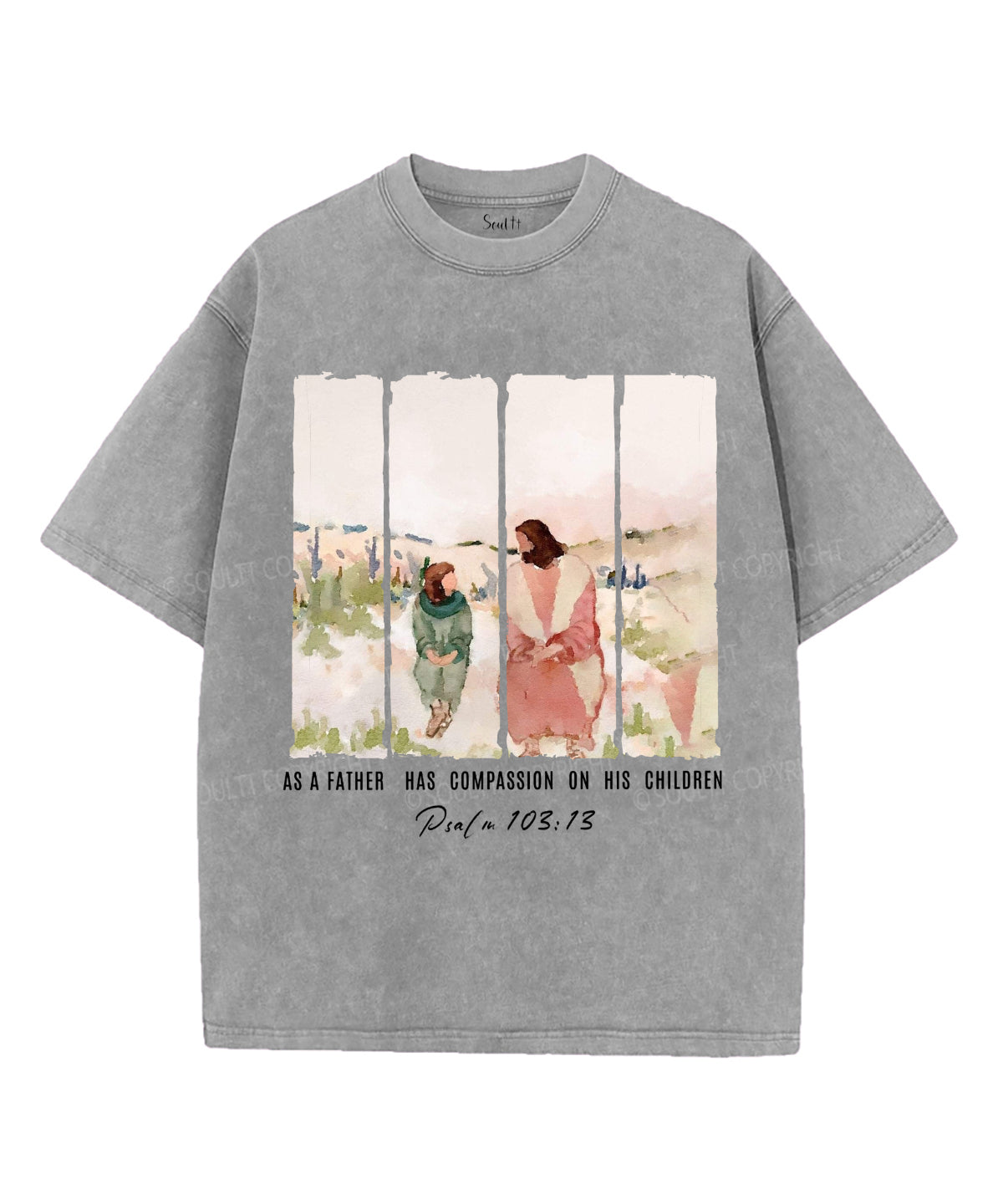 As a Father Has Compassion Unisex Washed Christian T-shirt Style001 Hoodie, Sweatshirt | CiraTrend.com (Image 2)