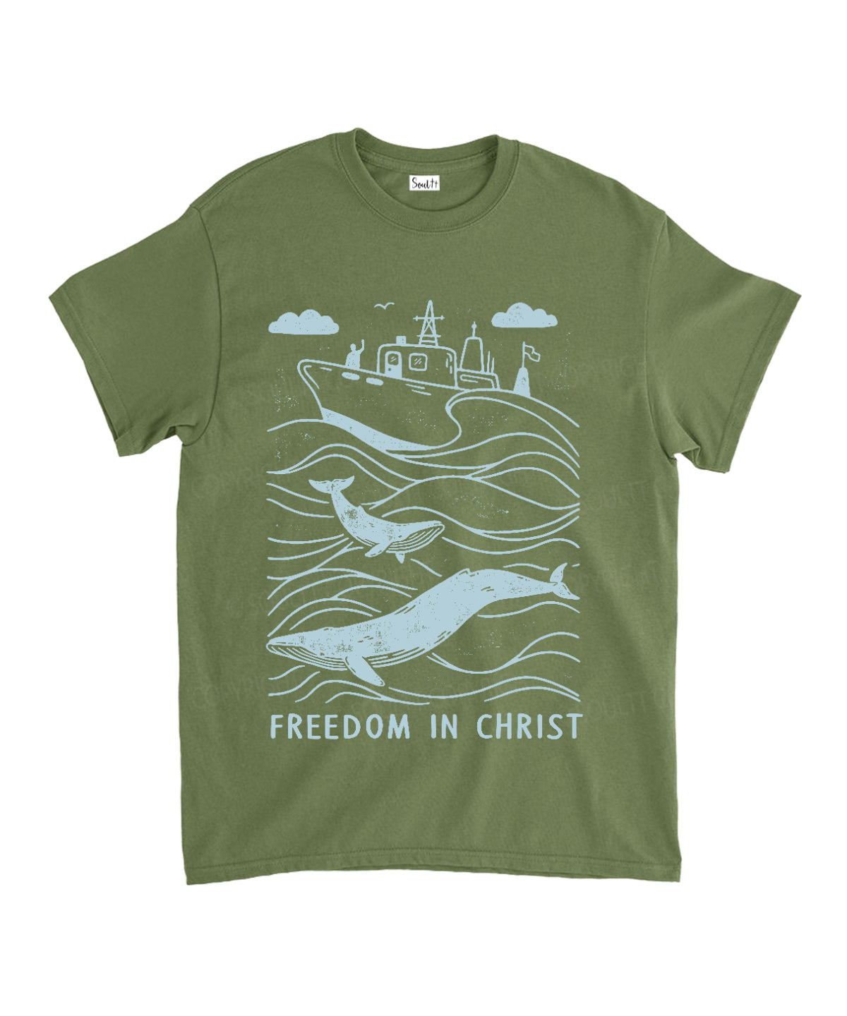 Freedom In Christ Unisex Cotton Christian T-Shirt Hoodie, Sweatshirt | CiraTrend.com (Image 5)