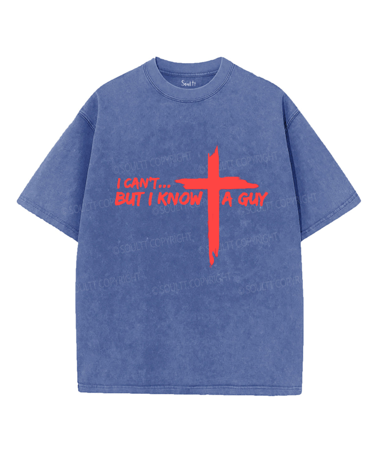 I Can't But I Know a Guy Unisex Washed Christian T-shirt Hoodie, Sweatshirt | CiraTrend.com (Image 3)