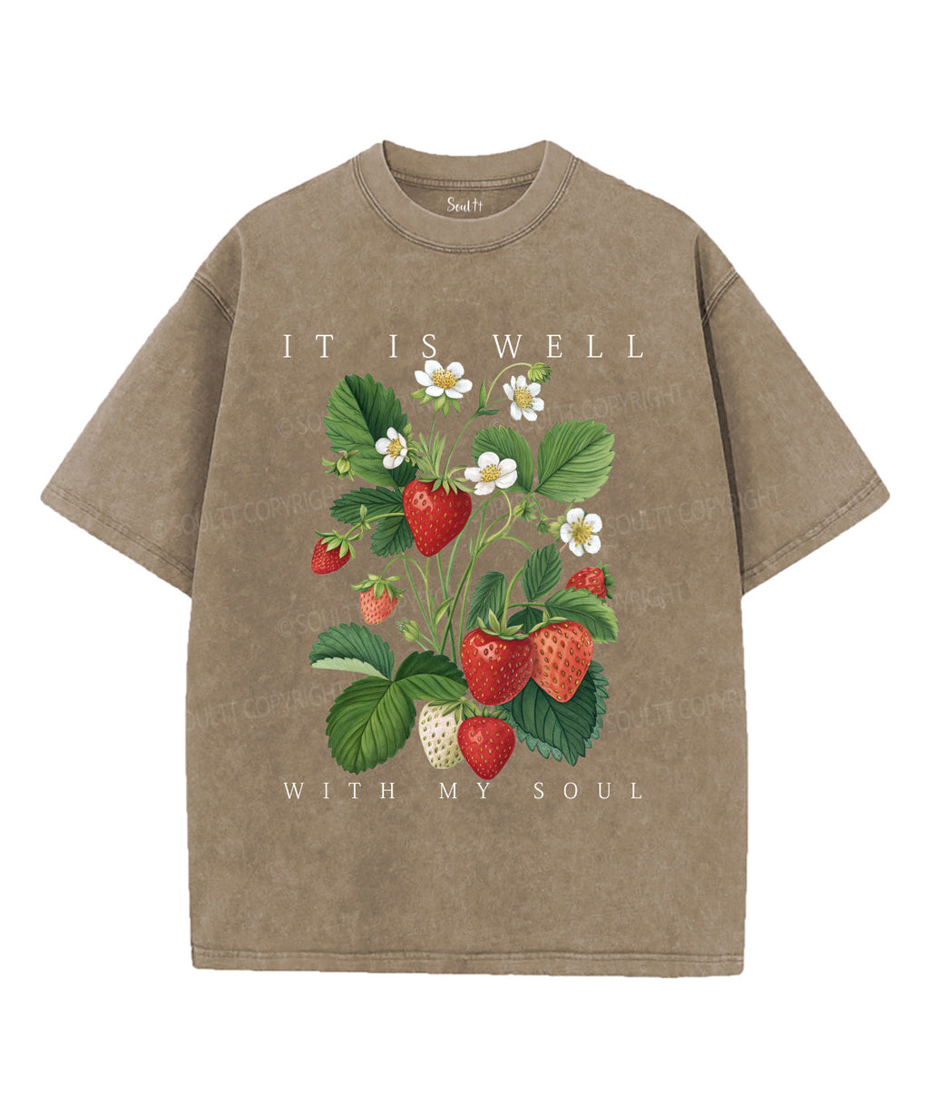 It Is Well With My Soul Unisex Washed Christian T-shirt Style011 Hoodie, Sweatshirt | CiraTrend.com (Image 5)