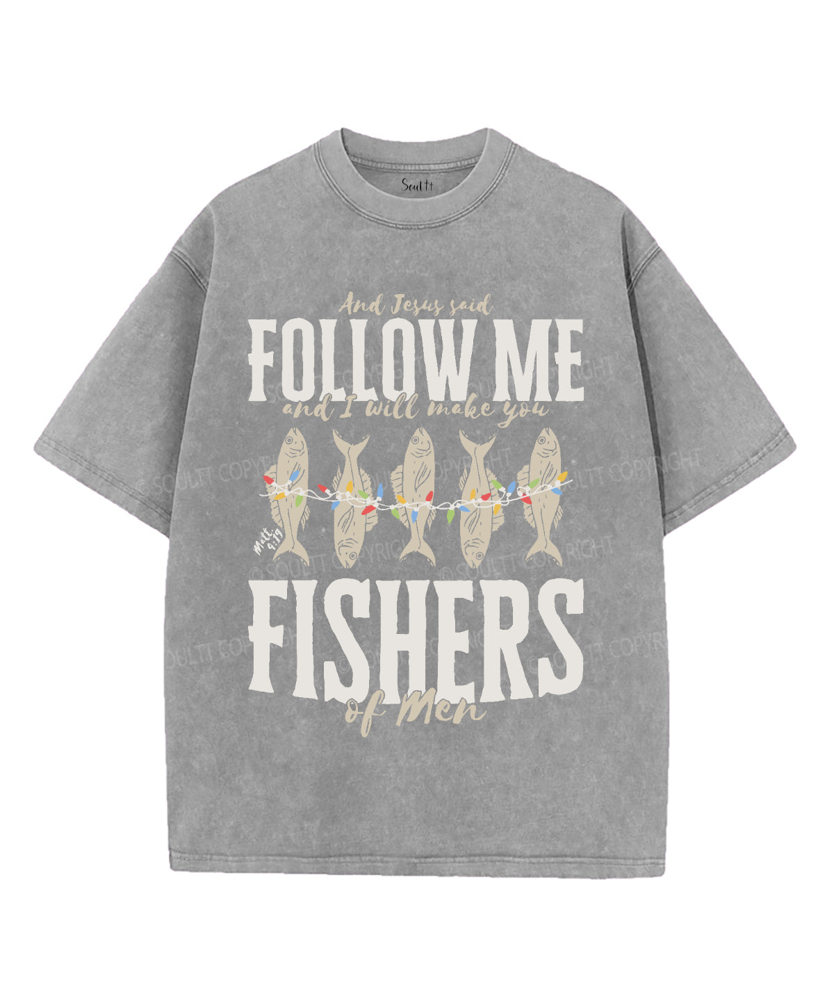 Follow Me Washed Christian T-shirt Hoodie, Sweatshirt | CiraTrend.com (Image 4)