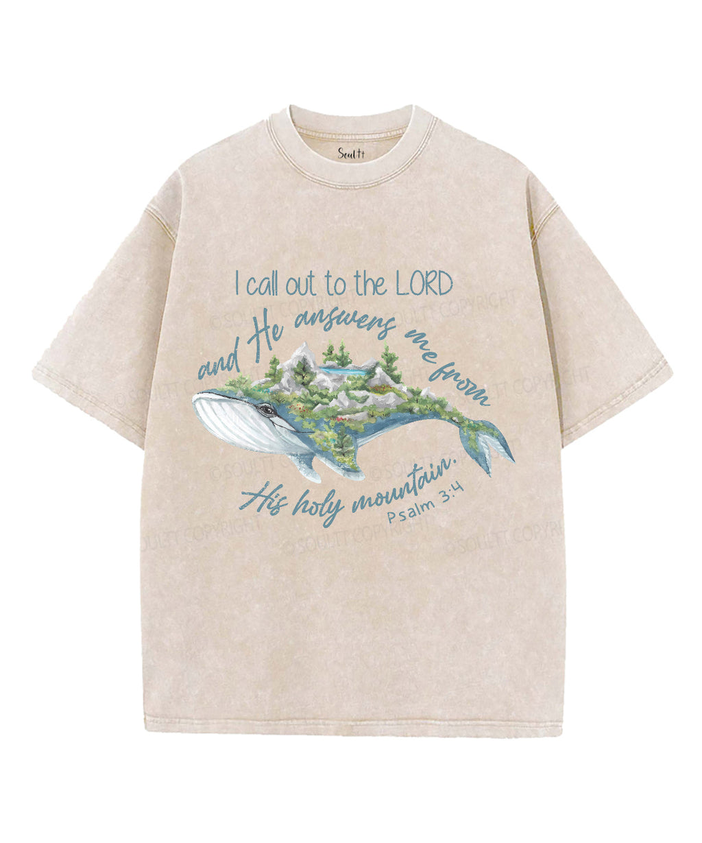 I Call Out To The Lord Unisex Washed Christian T-shirt Hoodie, Sweatshirt | CiraTrend.com (Image 4)