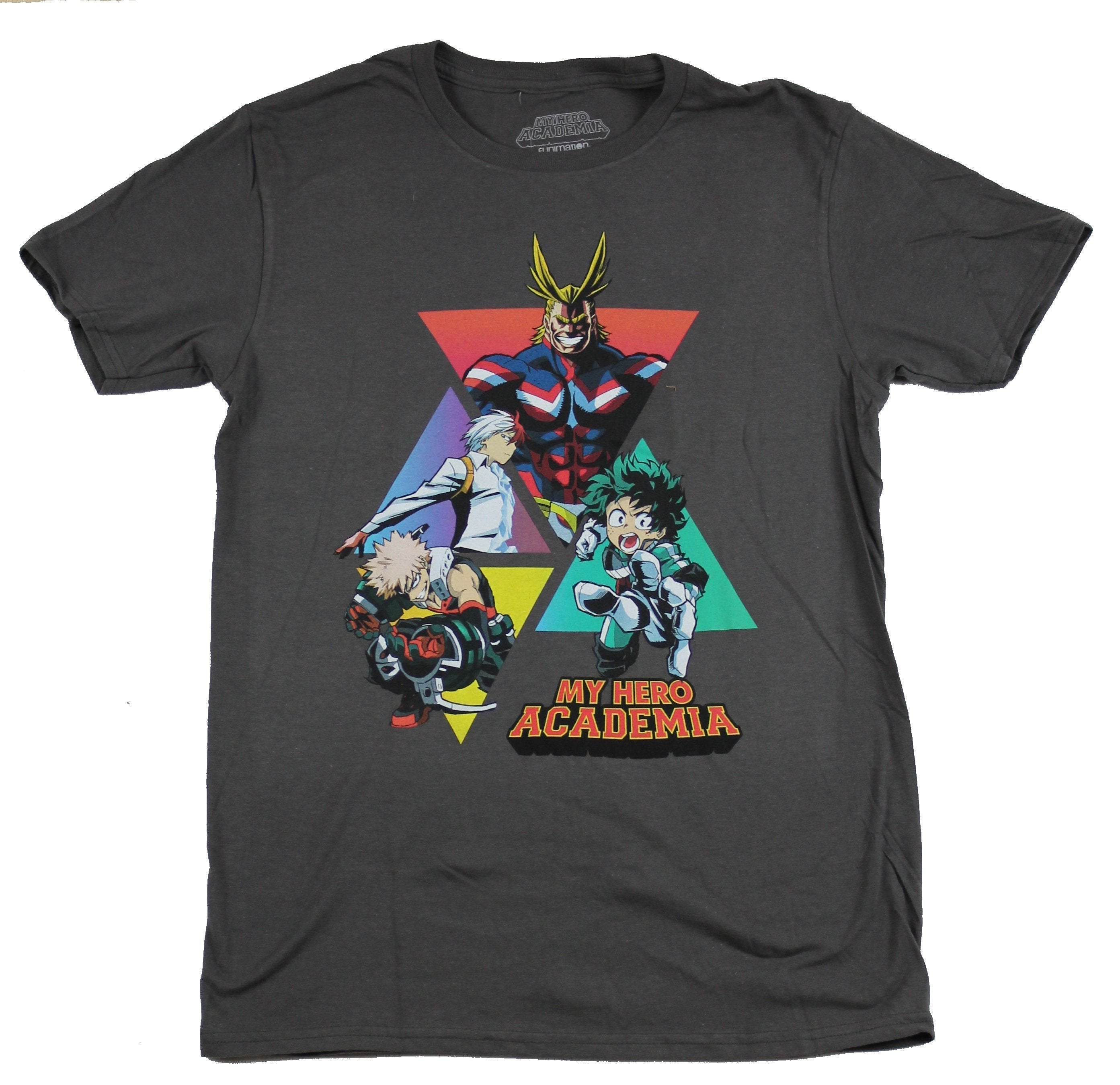 My Hero Academia Mens T-Shirt -Triangle Characters Style001 Hoodie, Sweatshirt | CiraTrend.com