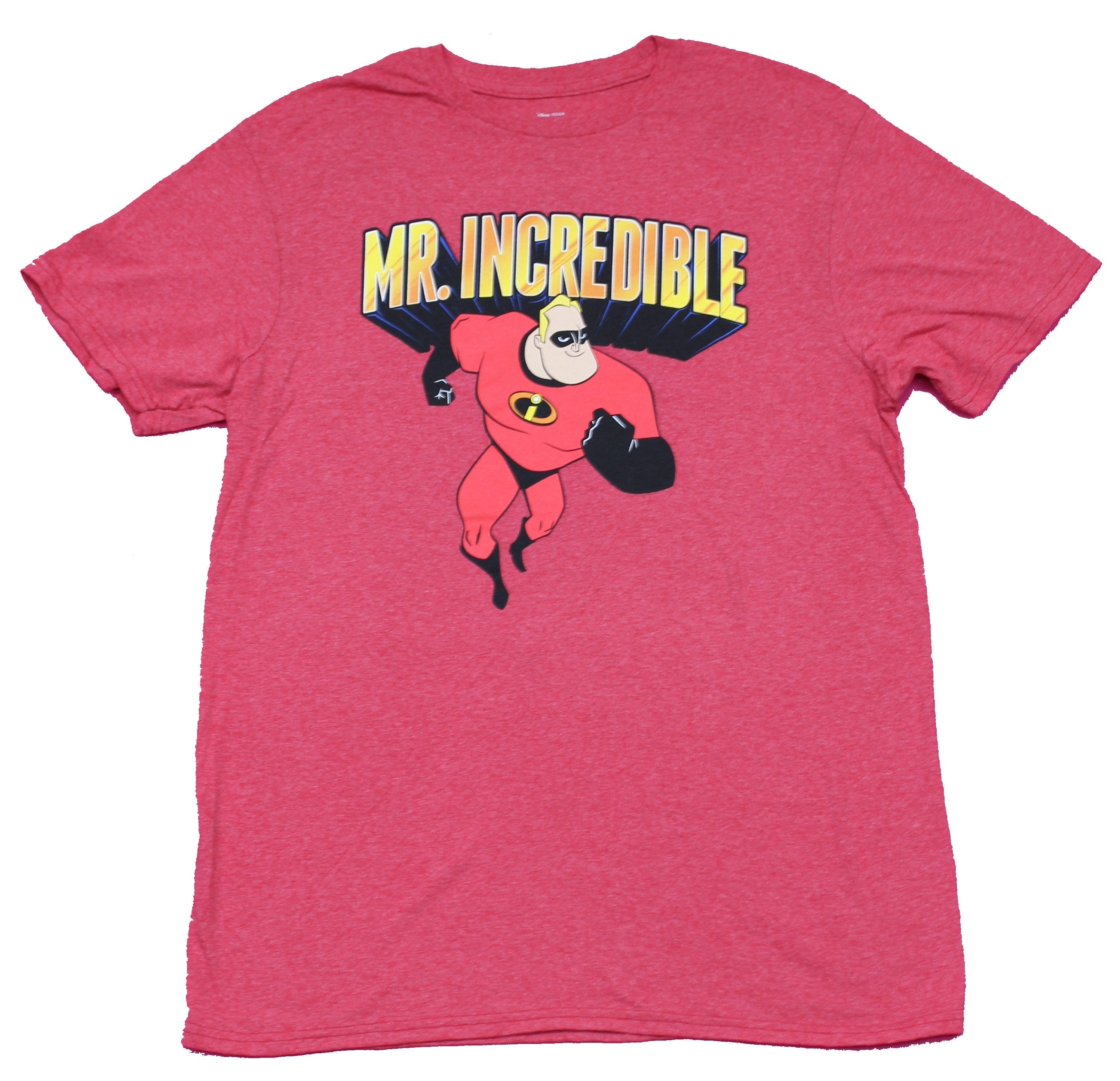 The Incredibles Mens T-Shirt - Running Mr. Incredible Under Name Logo Hoodie, Sweatshirt | CiraTrend.com
