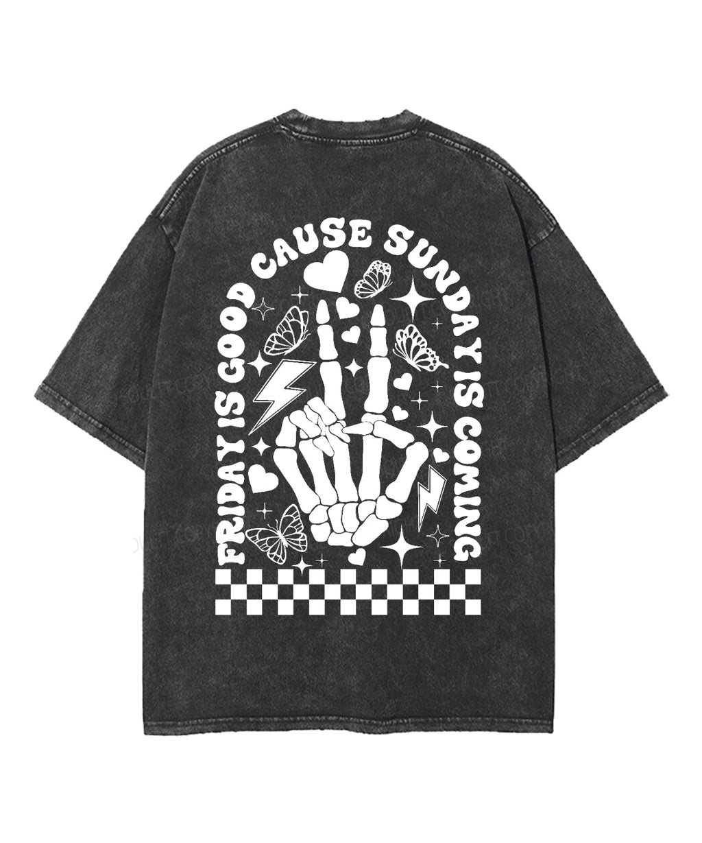 Sunday Is Coming Double Sided Unisex Washed Christian T-shirt Hoodie, Sweatshirt | CiraTrend.com (Image 3)