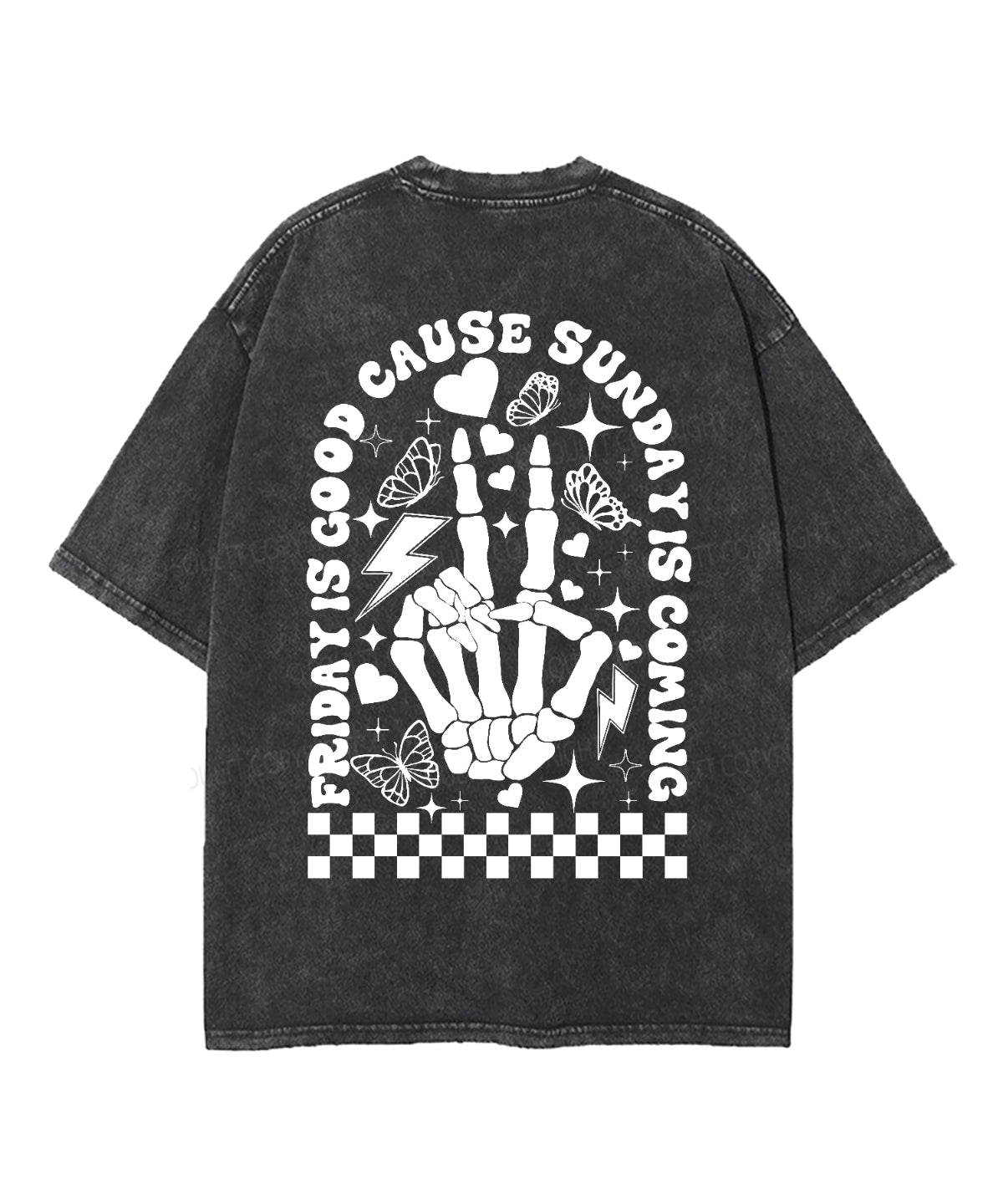 Sunday Is Coming Double Sided Unisex Washed Christian T-shirt Hoodie, Sweatshirt | CiraTrend.com (Image 3)