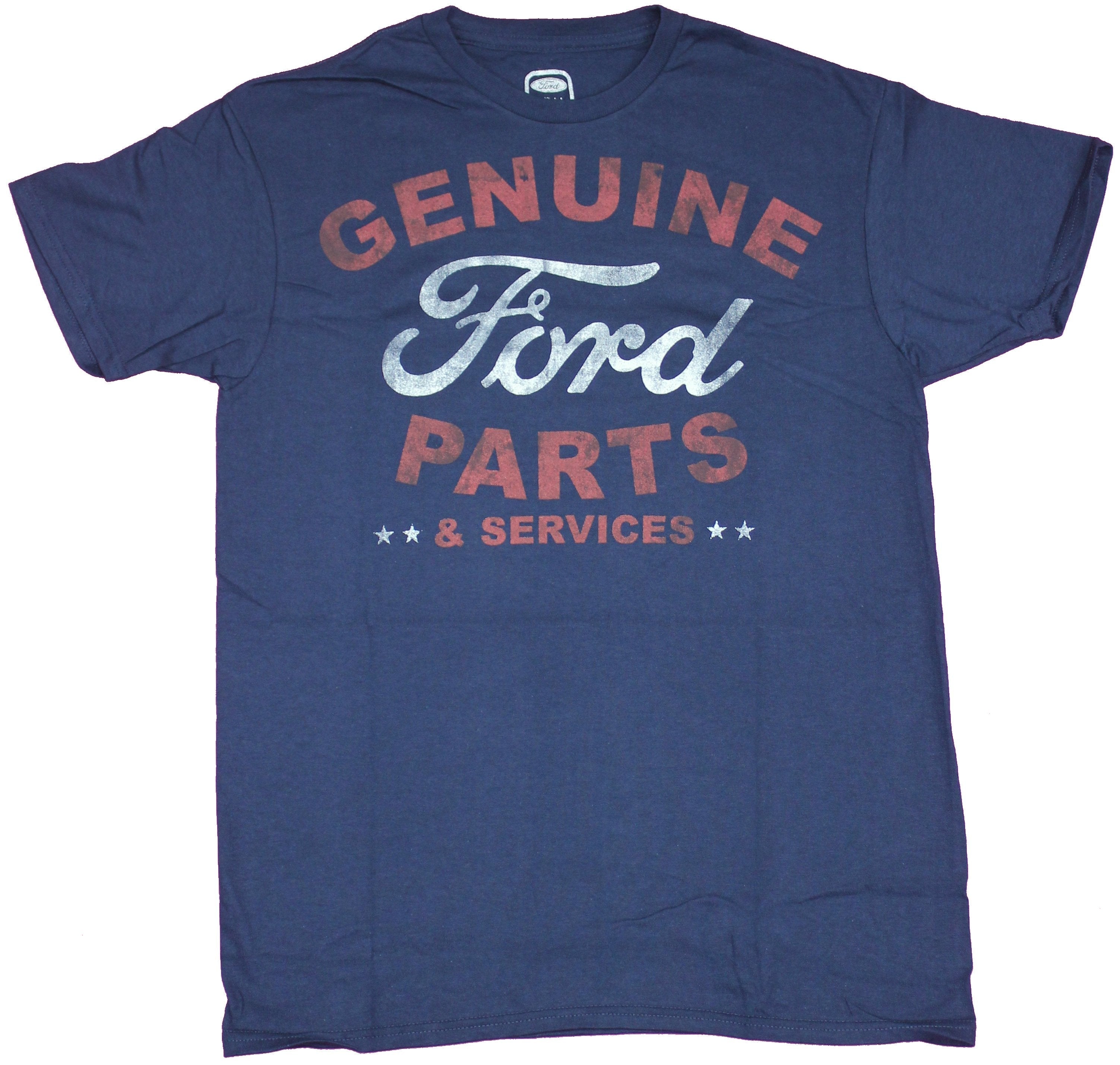 Ford Motors Mens T-Shirt  - Genuine Parts & Service Distressed Words Hoodie, Sweatshirt | CiraTrend.com