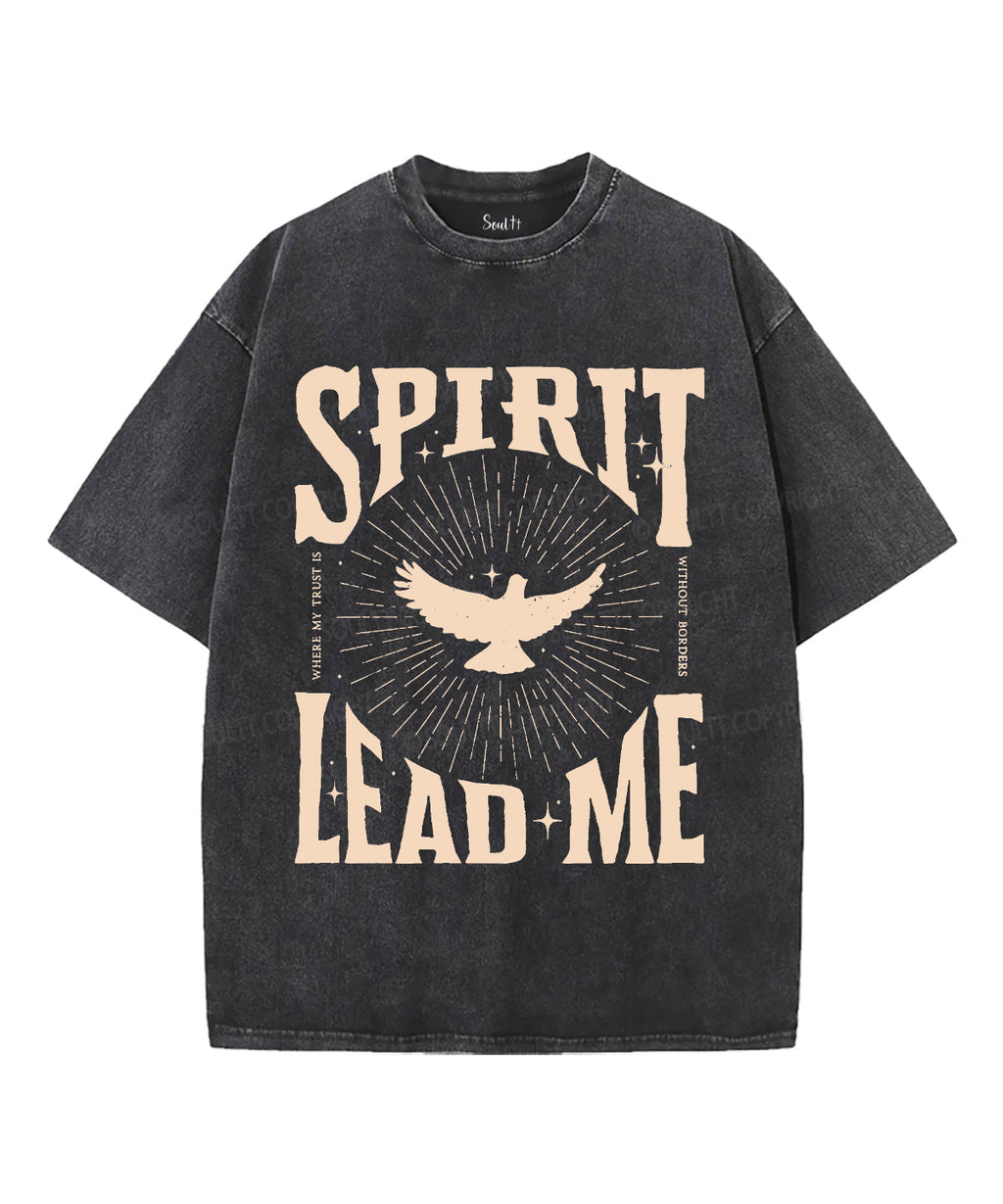 Spirit Lead Me Unisex Washed Christian T-shirt Style001 Hoodie, Sweatshirt | CiraTrend.com (Image 2)