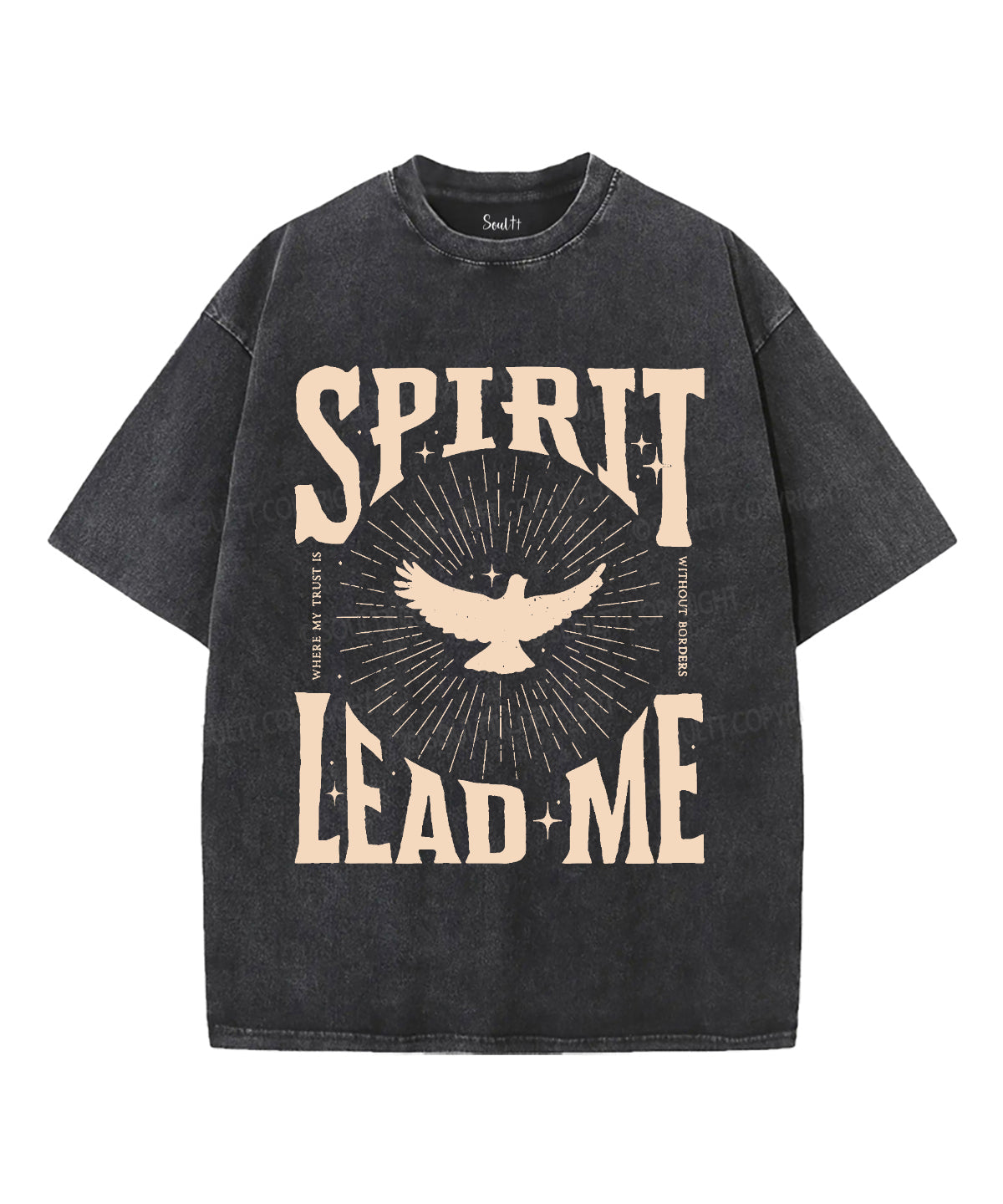 Spirit Lead Me Unisex Washed Christian T-shirt Style001 Hoodie, Sweatshirt | CiraTrend.com (Image 2)