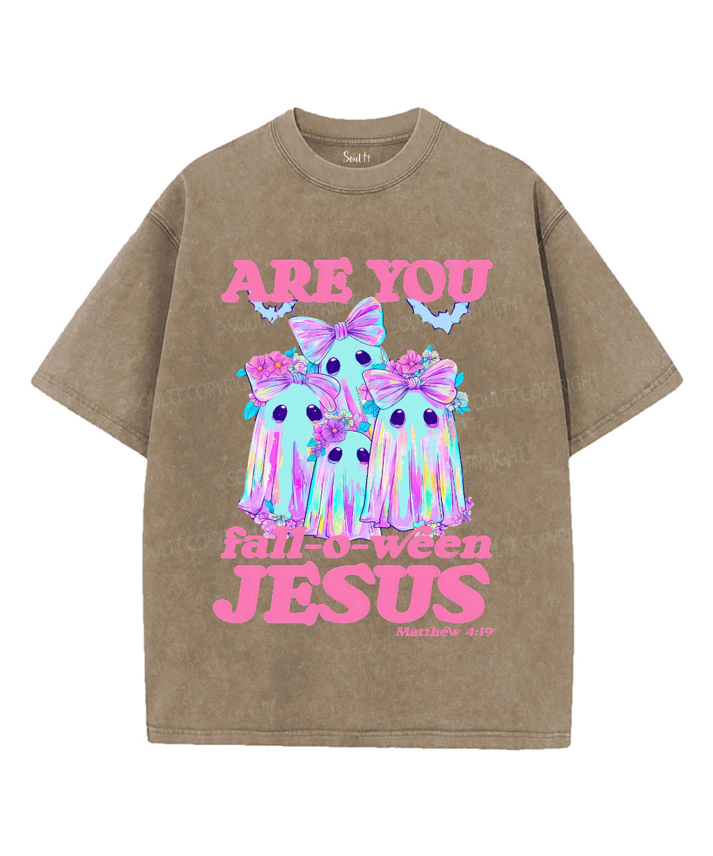 Halloween Ghosts Unisex Washed Christian T-shirt Hoodie, Sweatshirt | CiraTrend.com (Image 4)