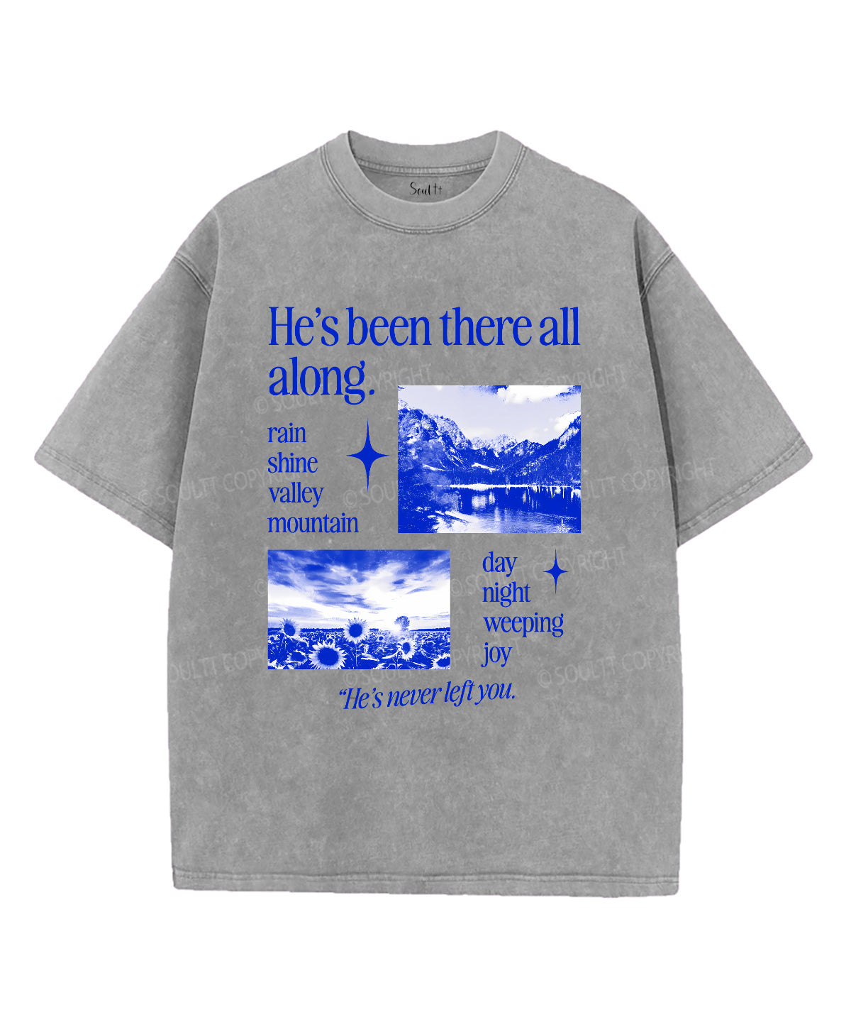 He Never Left You Washed Christian T-Shirts, Hoodie, Sweatshirt