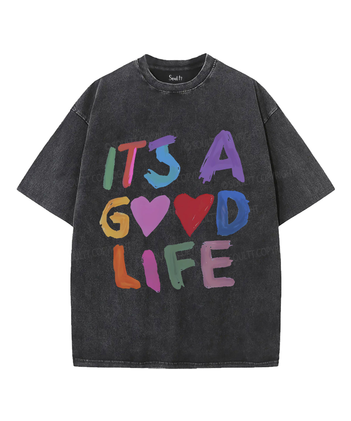It's A Good Life Unisex Washed Christian T-shirt Hoodie, Sweatshirt | CiraTrend.com (Image 2)