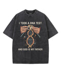 I Took A DNA Test Unisex Washed Christian T-shirt Hoodie, Sweatshirt | CiraTrend.com (Image 1)