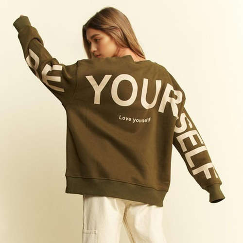 ._ Oversized Sweatshirt Be Yourself SI-28640