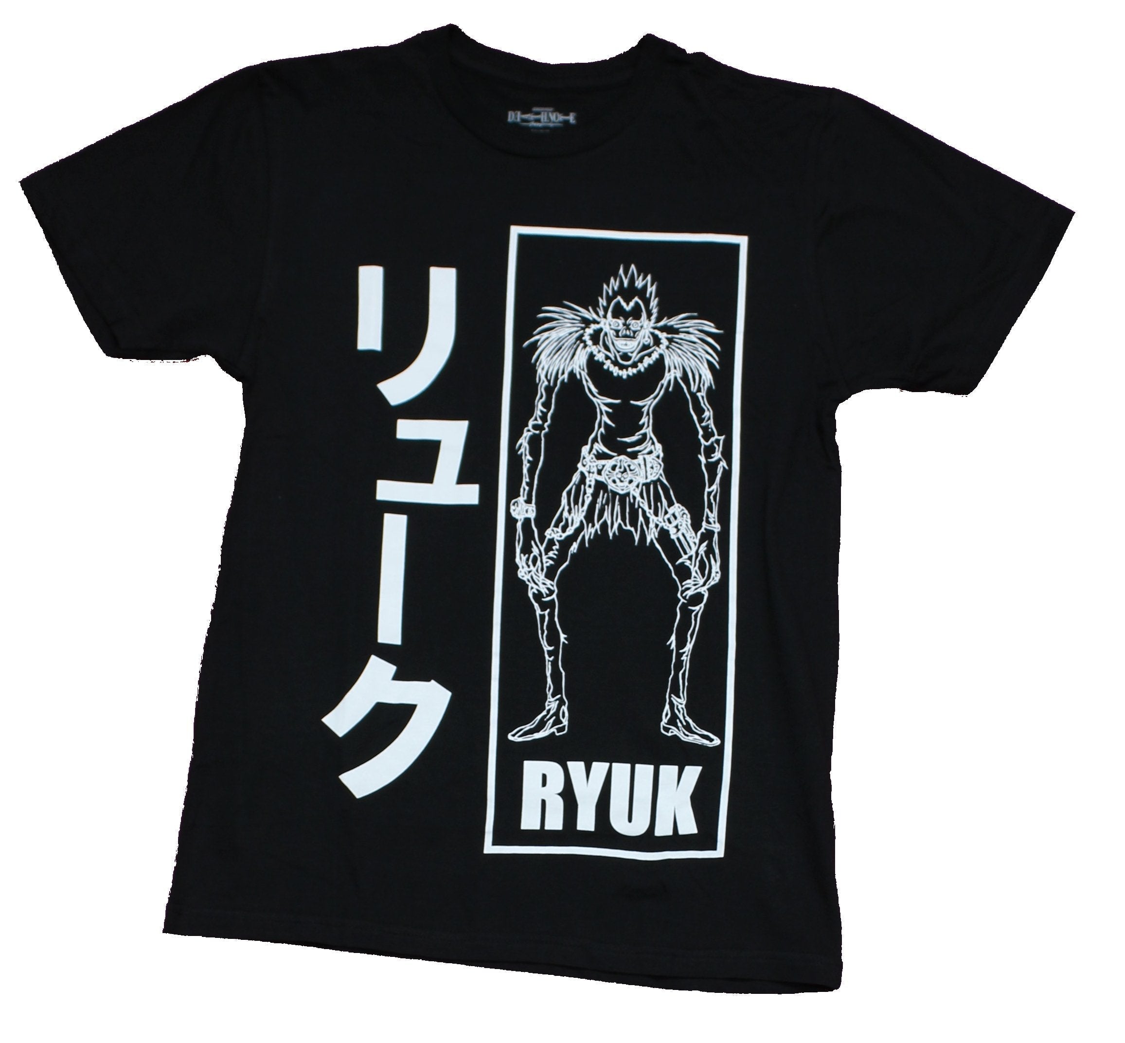 Death Note Mens T-Shirt - Ryuk Boxed Next to Kanji Hoodie, Sweatshirt | CiraTrend.com