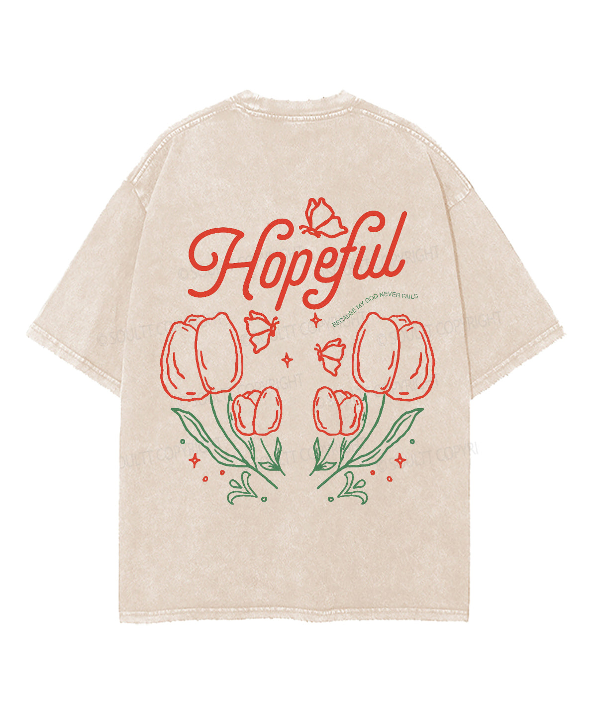 Hopeful Double Sided Washed Christian T-Shirts, Hoodie, Sweatshirt
