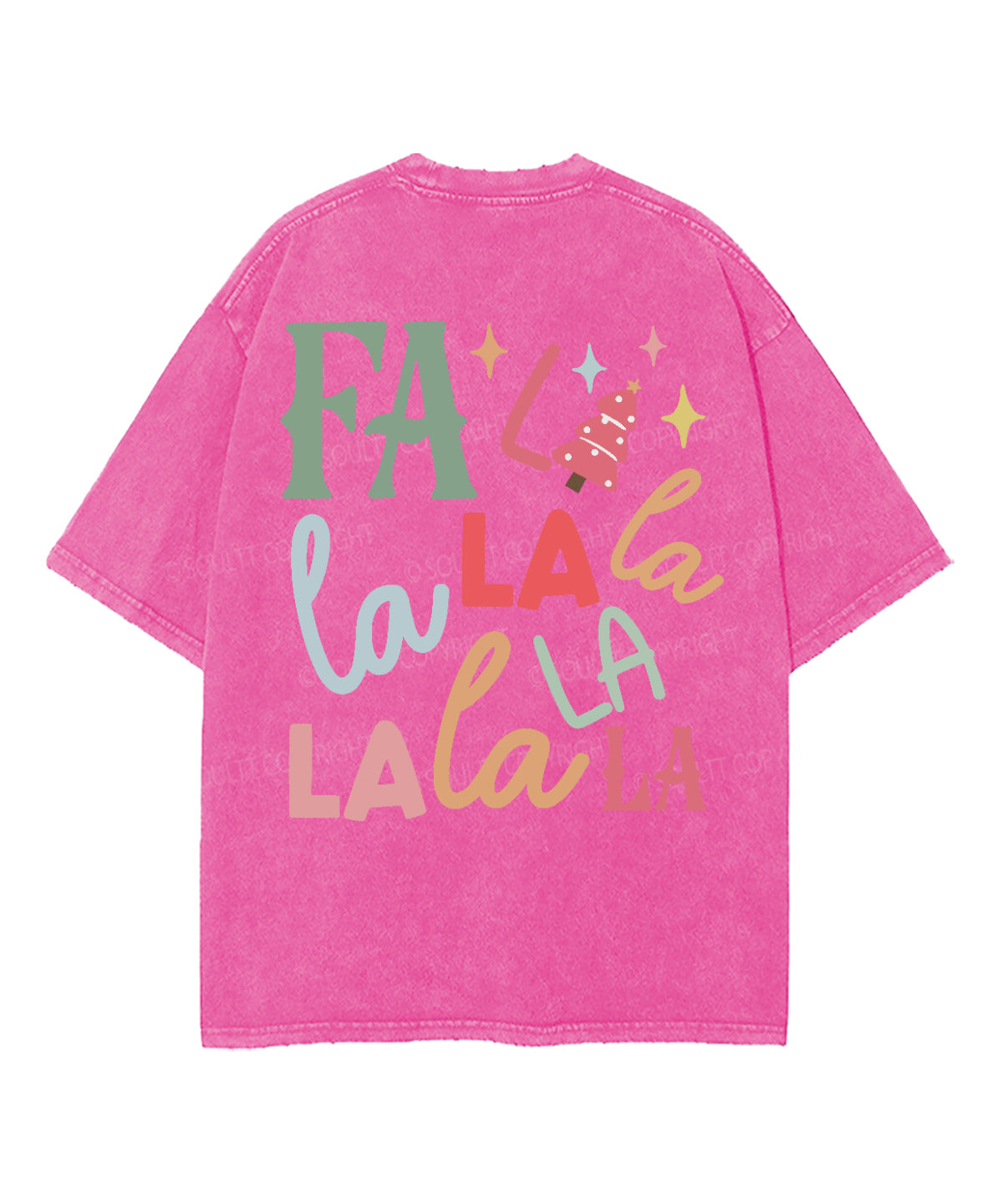 Fa La La La Double Sided Washed Christian T-shirt Hoodie, Sweatshirt | CiraTrend.com (Image 5)