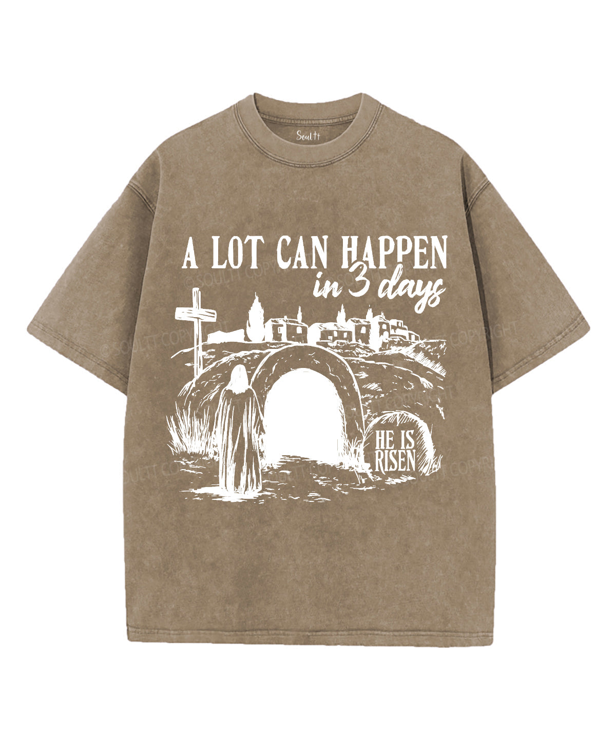 A Lot Can Happen In 3 Days Unisex Washed Christian T-shirt Style001 Hoodie, Sweatshirt | CiraTrend.com (Image 5)