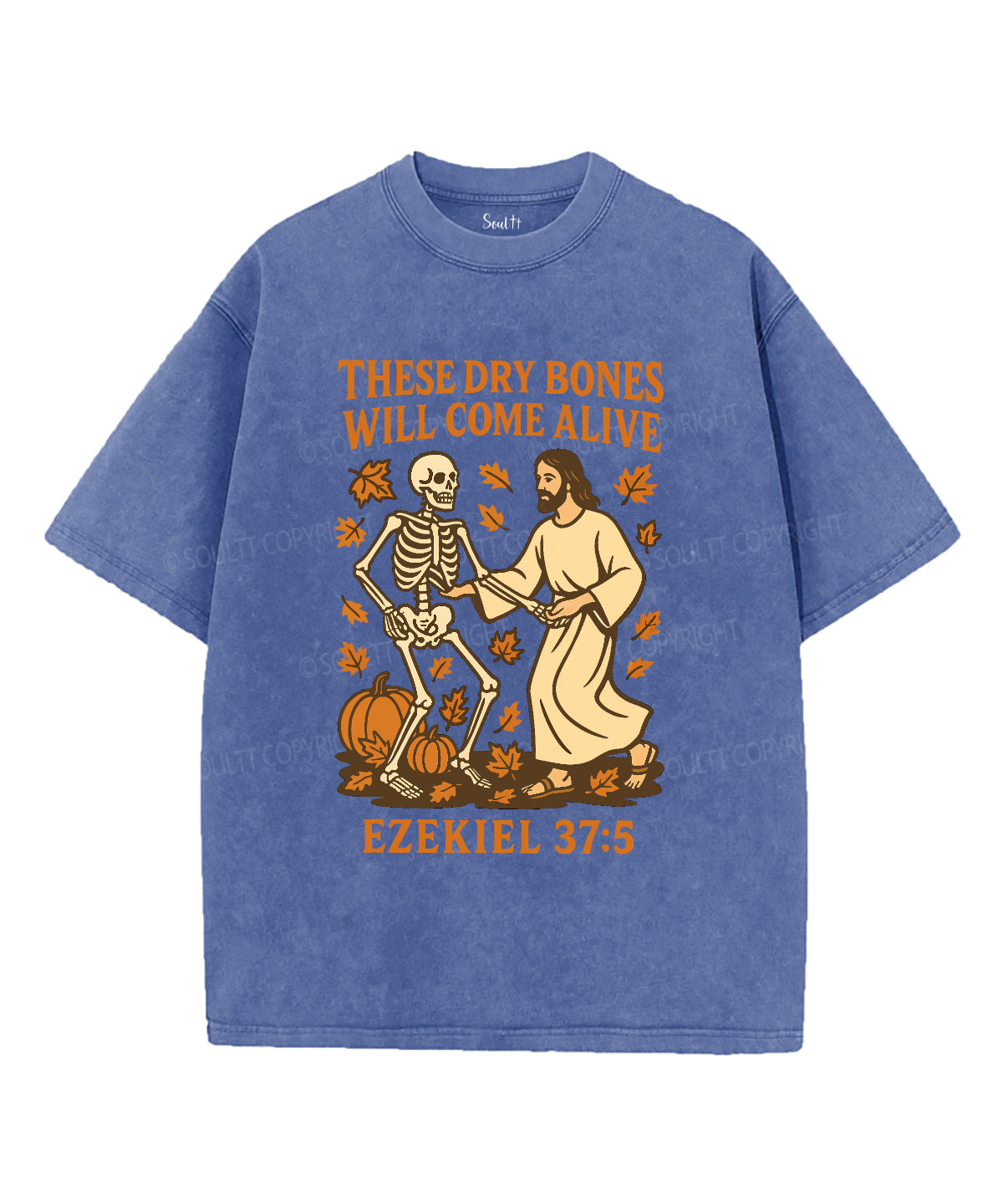 Thes Dry Bones Will Come Alive Unisex Washed Christian T-shirt Hoodie, Sweatshirt | CiraTrend.com (Image 4)
