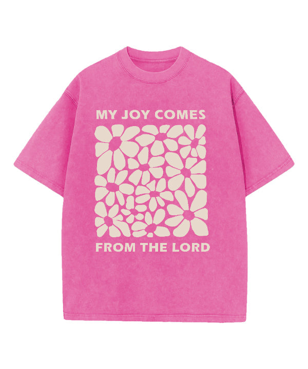 My Joy Comes From The Lord Washed Christian T-shirt Hoodie, Sweatshirt | CiraTrend.com (Image 4)