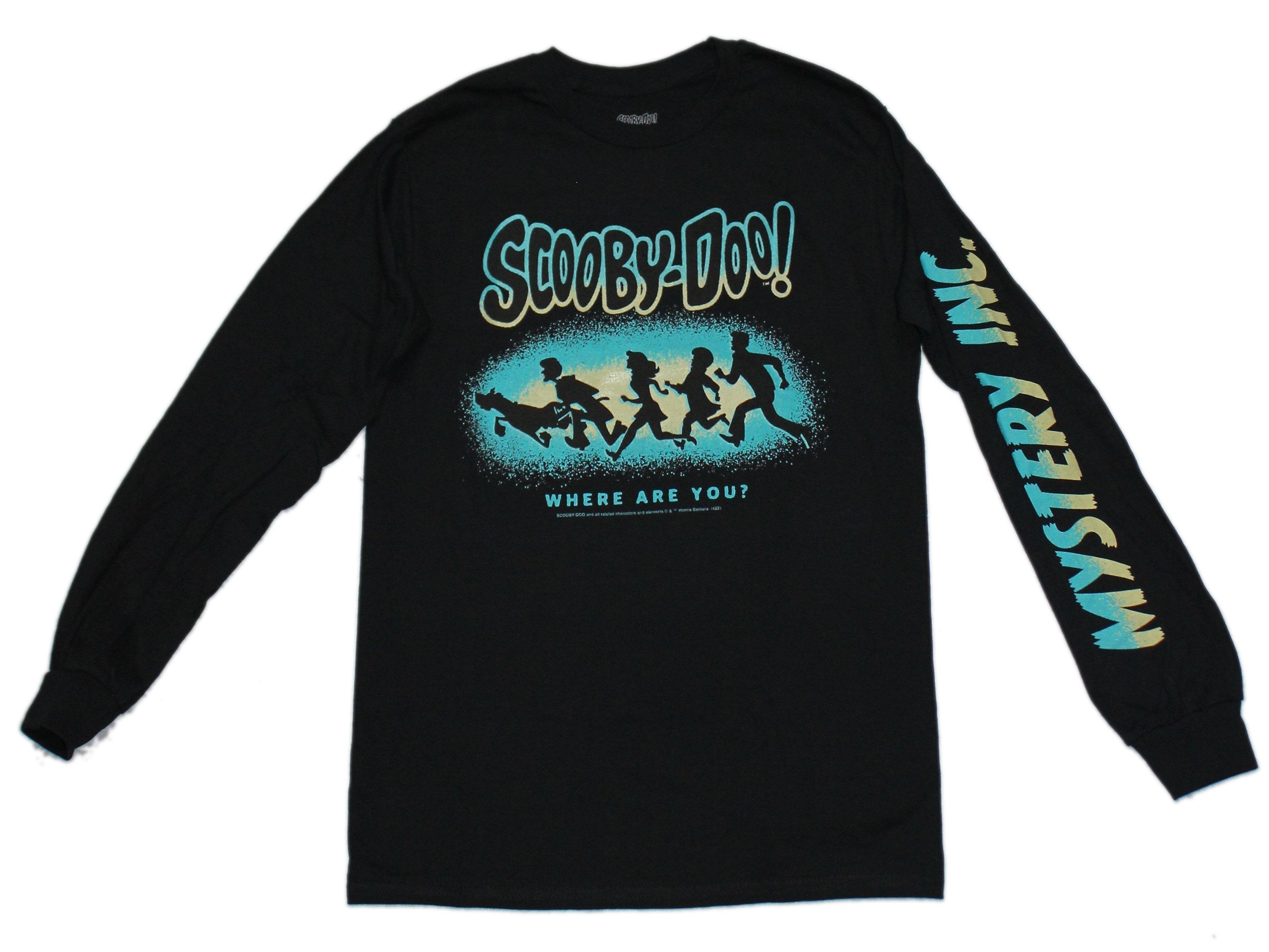 Scooby Doo Mens T-Shirt - Running Silohuettes Where are you? Hoodie, Sweatshirt | CiraTrend.com