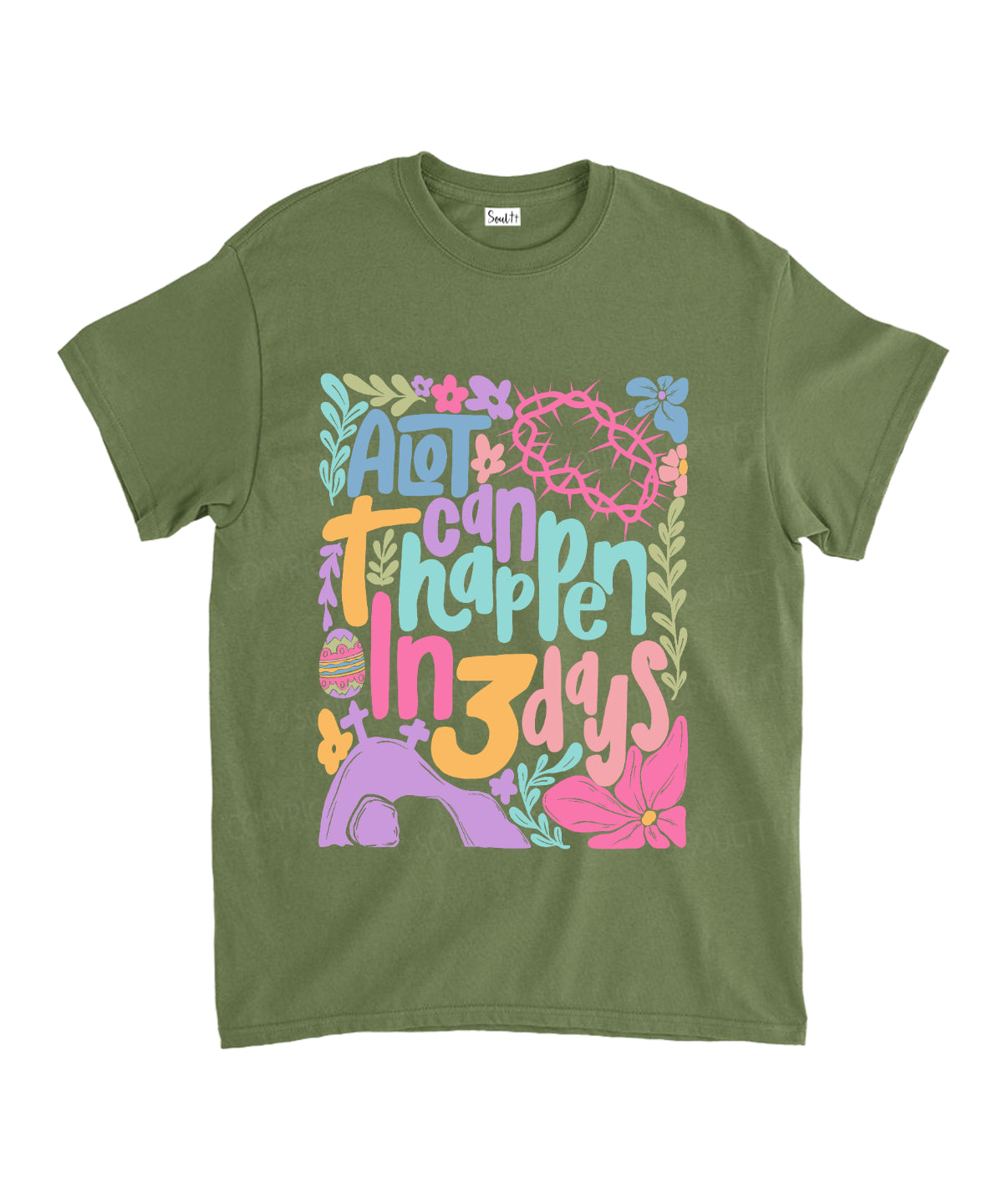 A Lot Can Happen In 3 Day Unisex Cotton Christian T-Shirt Hoodie, Sweatshirt | CiraTrend.com (Image 5)
