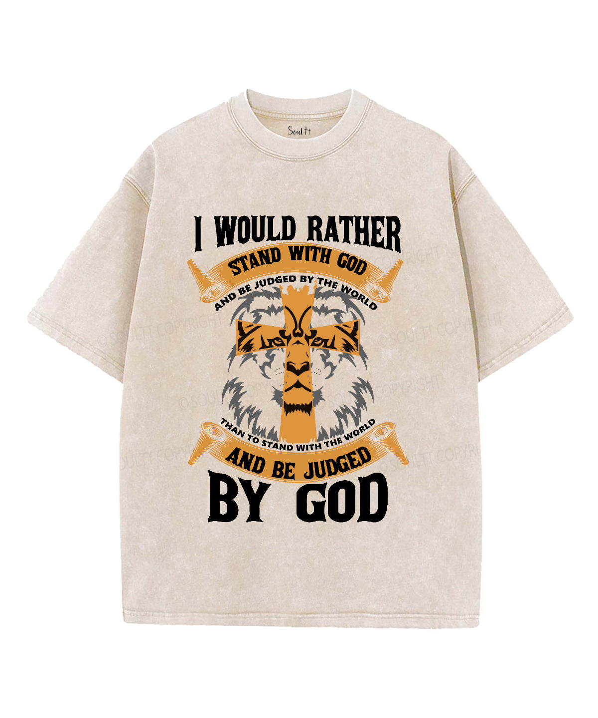 I Would Rather Stand With God Washed Christian T-shirt Style002 Hoodie, Sweatshirt | CiraTrend.com (Image 1)