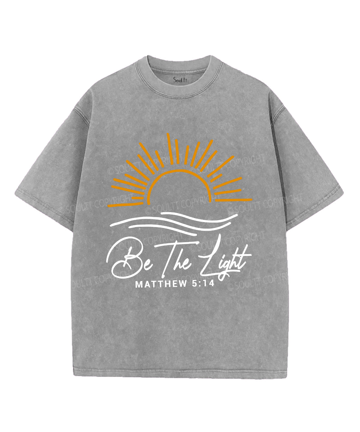 Be The Light Unisex Washed Christian T-shirt Style008 Hoodie, Sweatshirt | CiraTrend.com (Image 3)
