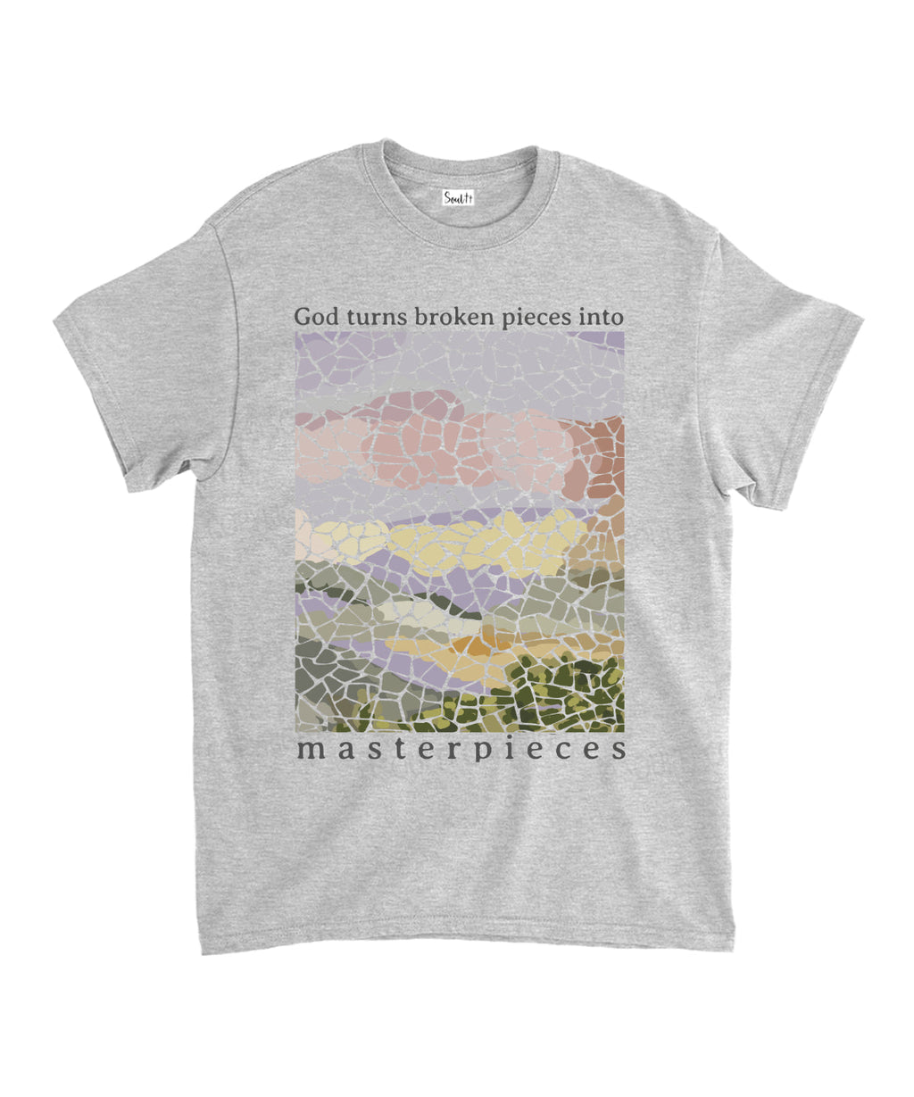God Turns Broken Pieces Masterpieces Unisex Cotton Christian T-Shirt Hoodie, Sweatshirt | CiraTrend.com (Image 4)