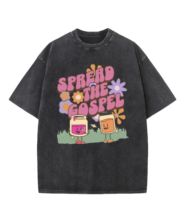 Spread The Gospel Washed Christian T-shirt Hoodie, Sweatshirt | CiraTrend.com (Image 1)