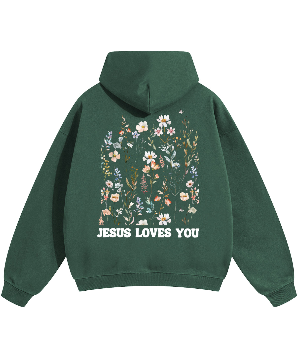 Jesus Love You Double Sided Cotton Christian Hoodie T-Shirts, Sweatshirt | CiraTrend.com (Image 3)