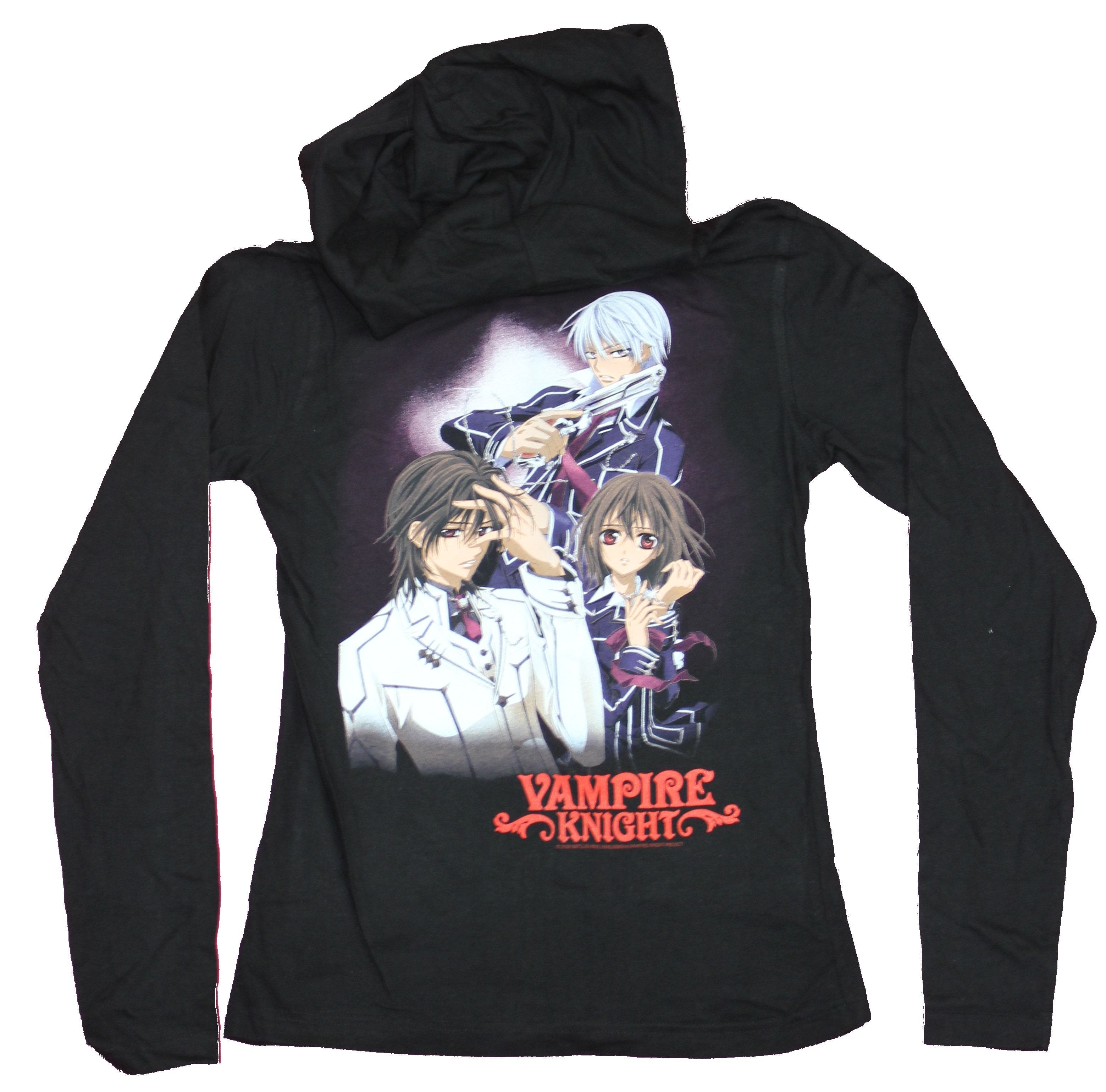 Vampire Knight Girls Juniors Zip Up Hoodie -  Logo Front Cast Back T-Shirts, Sweatshirt | CiraTrend.com (Image 2)